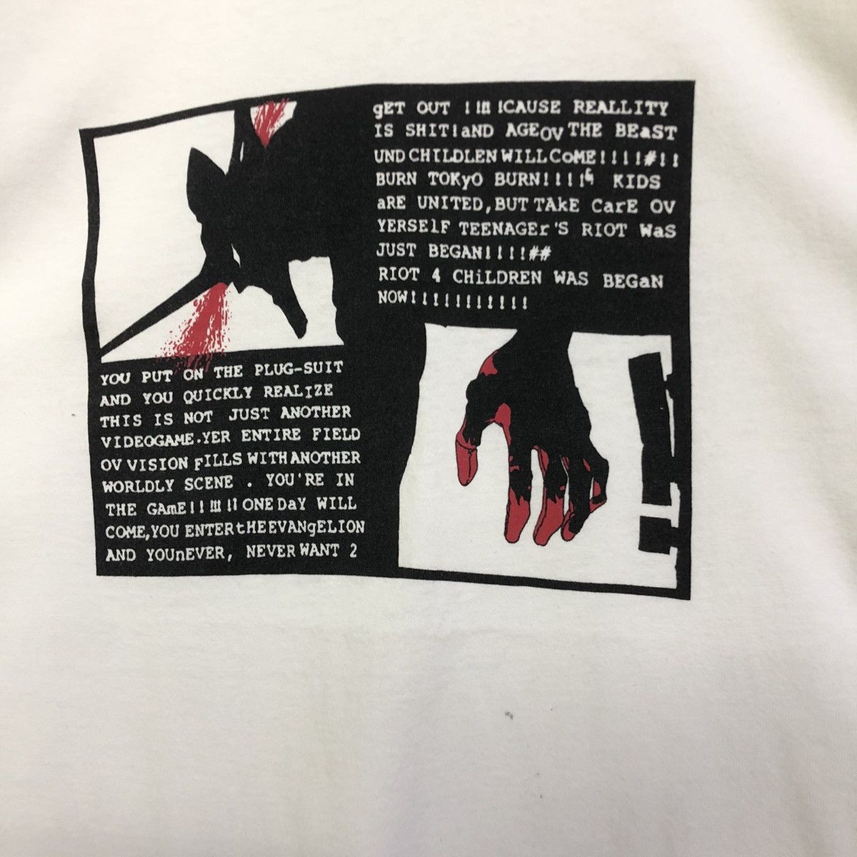 Anime × Vintage Vintage EVANGELION Cyber Graphic Tag Anime Tshirt Size US L / EU 52-54 / 3 - 3 Thumbnail