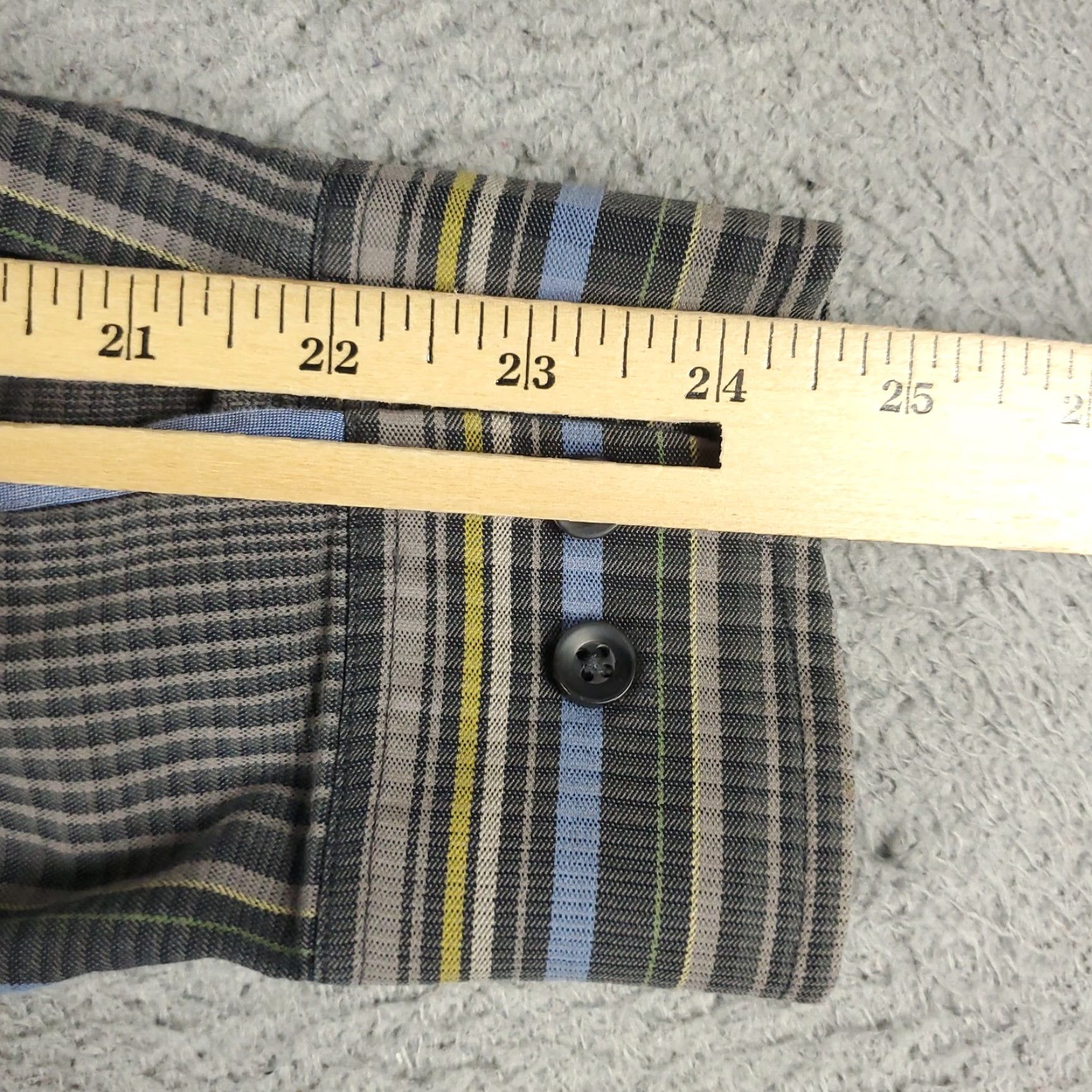 Tommy Bahama Tommy Bahama Shirt Mens XL Gray Plaid Cotton Button-Up Long Sleeve - Casual Business Dress Shirt Men Size US XL / EU 56 / 4 - 6 Thumbnail