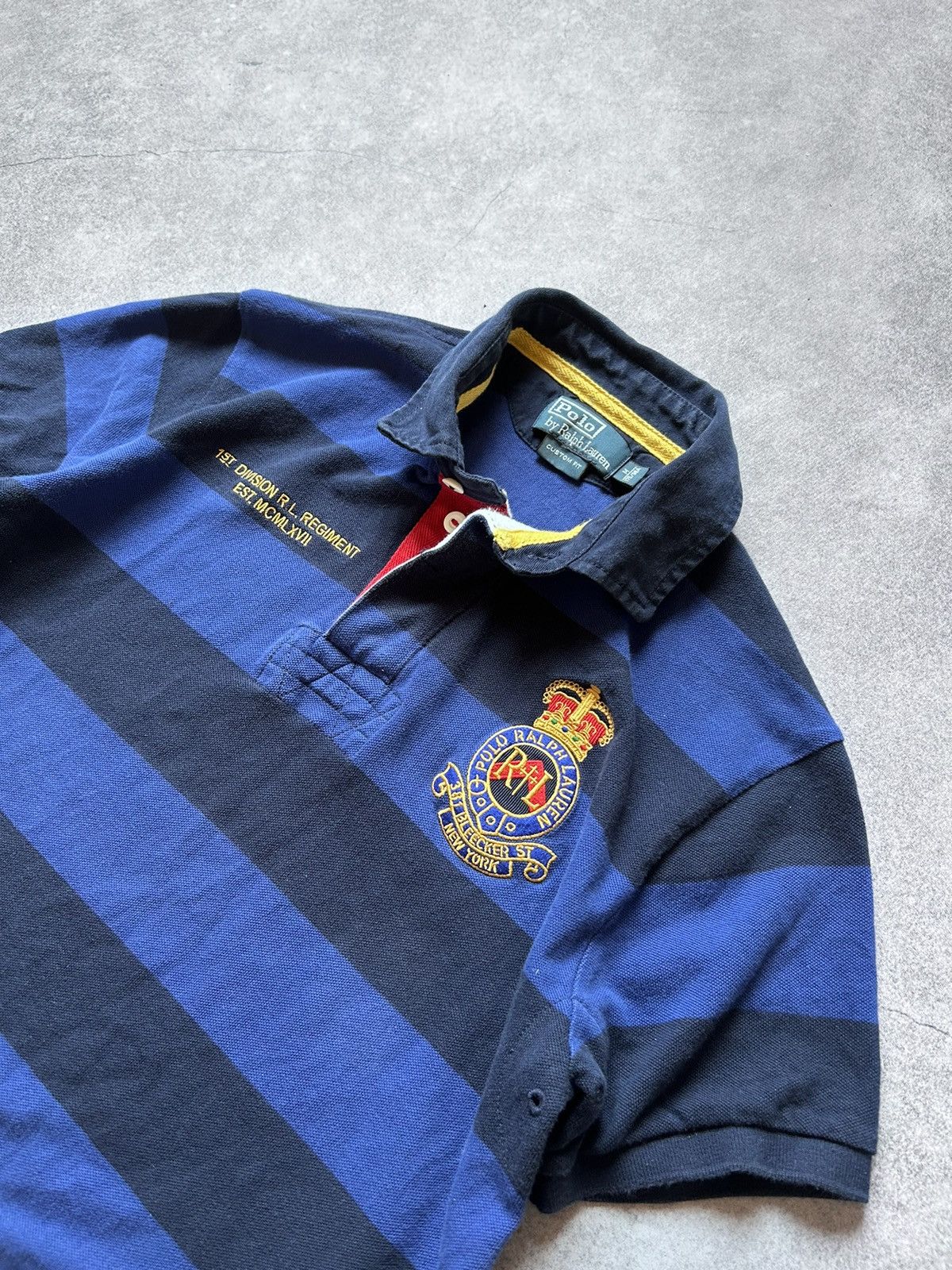 Polo Ralph Lauren Vintage Polo Ralph Lauren New York rugby polos shirt Size US M / EU 48-50 / 2 - 2 Thumbnail