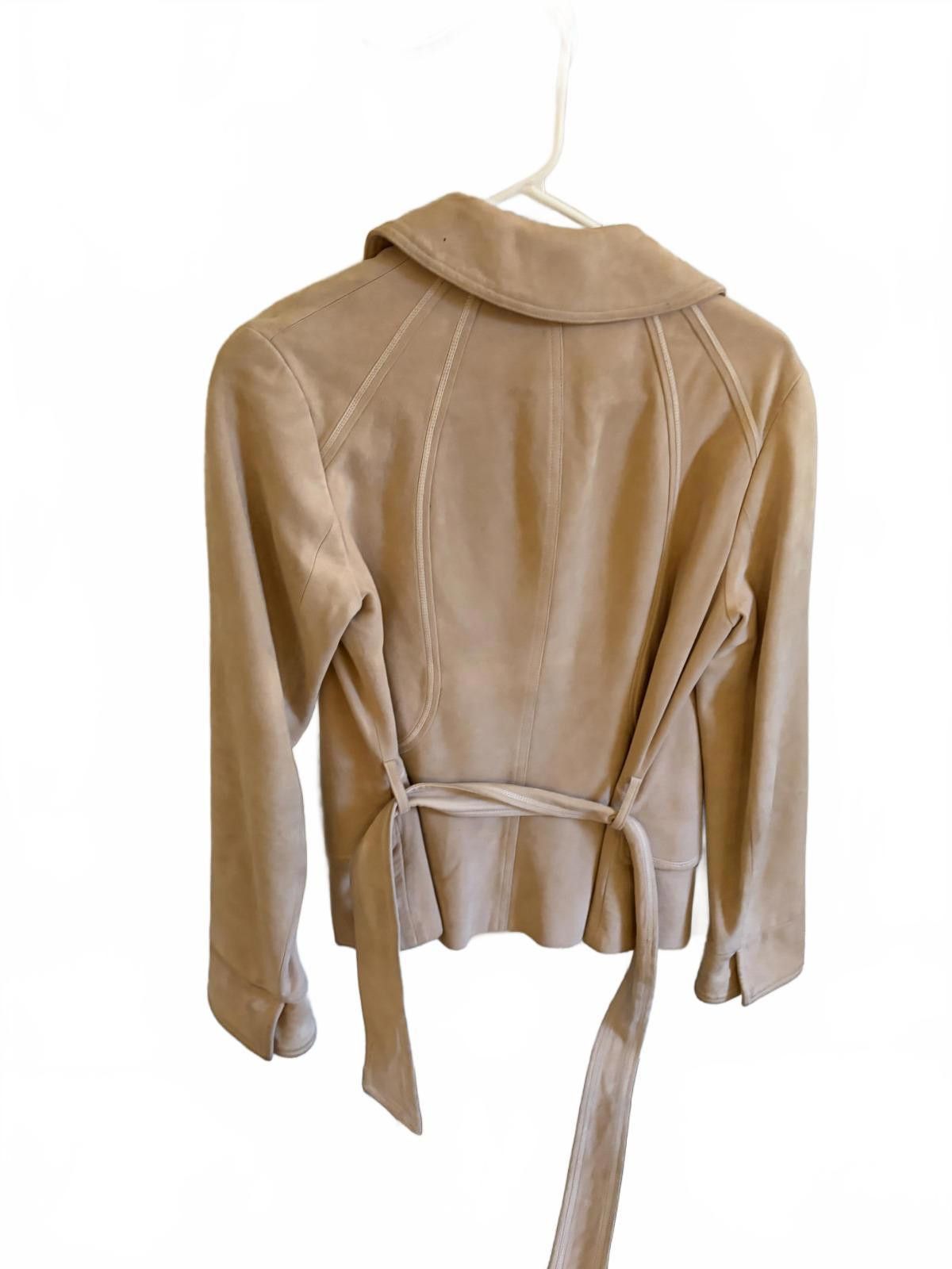 Other ETCETERA Pink/Beige Suede Jacket Size 4 Size S / US 4 / IT 40 - 4 Thumbnail