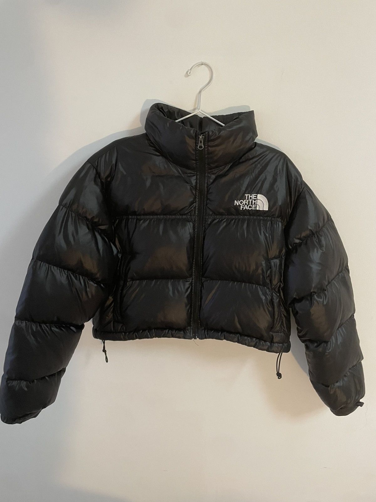 The North Face The North Face Nuptse Cropped Puffer Jacket – Black Size L / US 10 / IT 46 - 1 Thumbnail