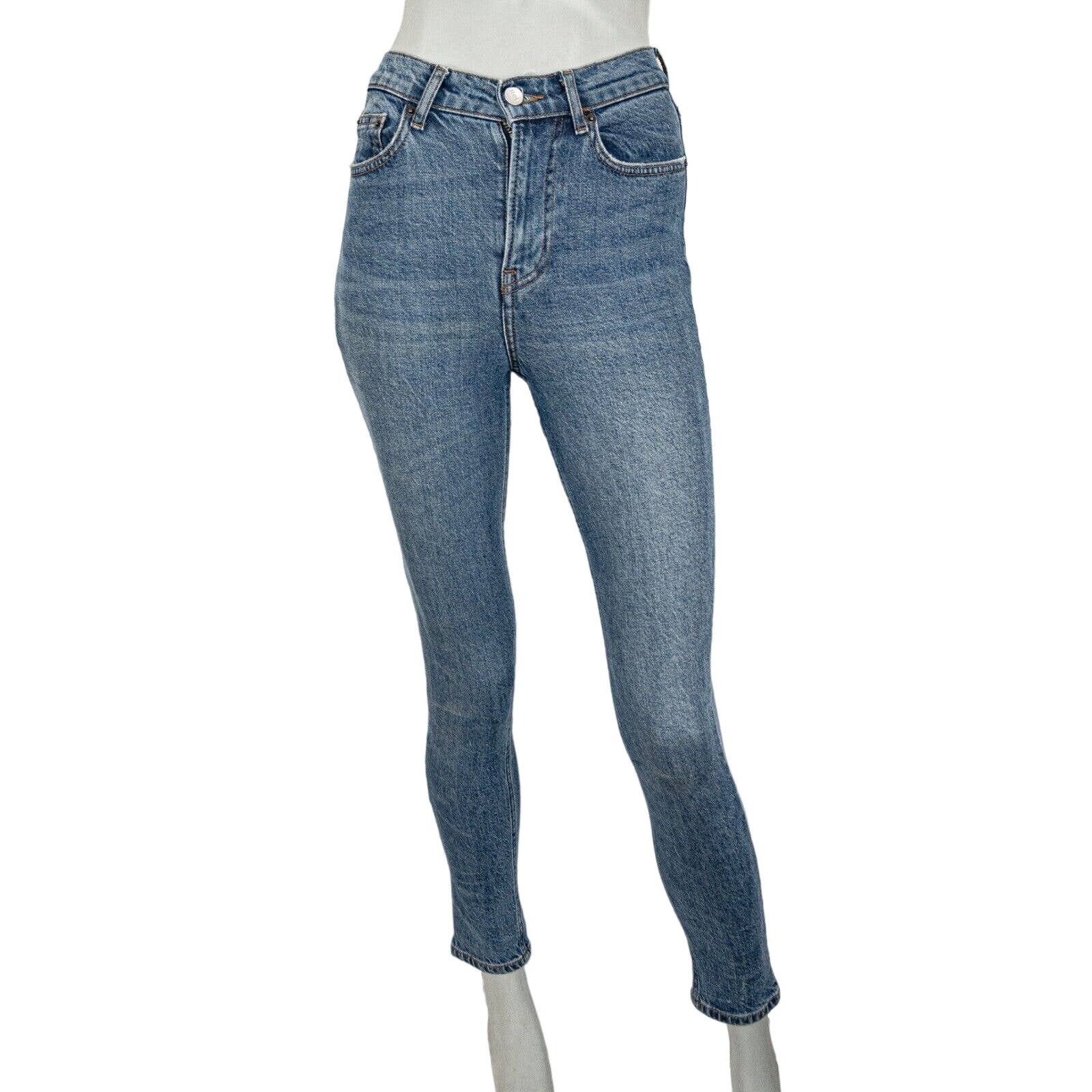 Reformation REFORMATION High Rise Skinny Cropped Jeans in Blue Size 24" / US 00 / IT 34 - 1 Thumbnail