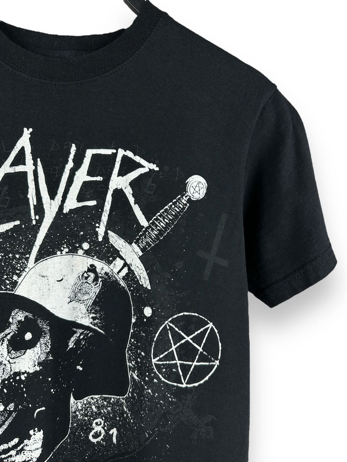 Band Tees × Slayer × Vintage Vintage 2012 Slayer World Painted Blood Graphic Print Tee Size S / US 4 / IT 40 - 3 Thumbnail