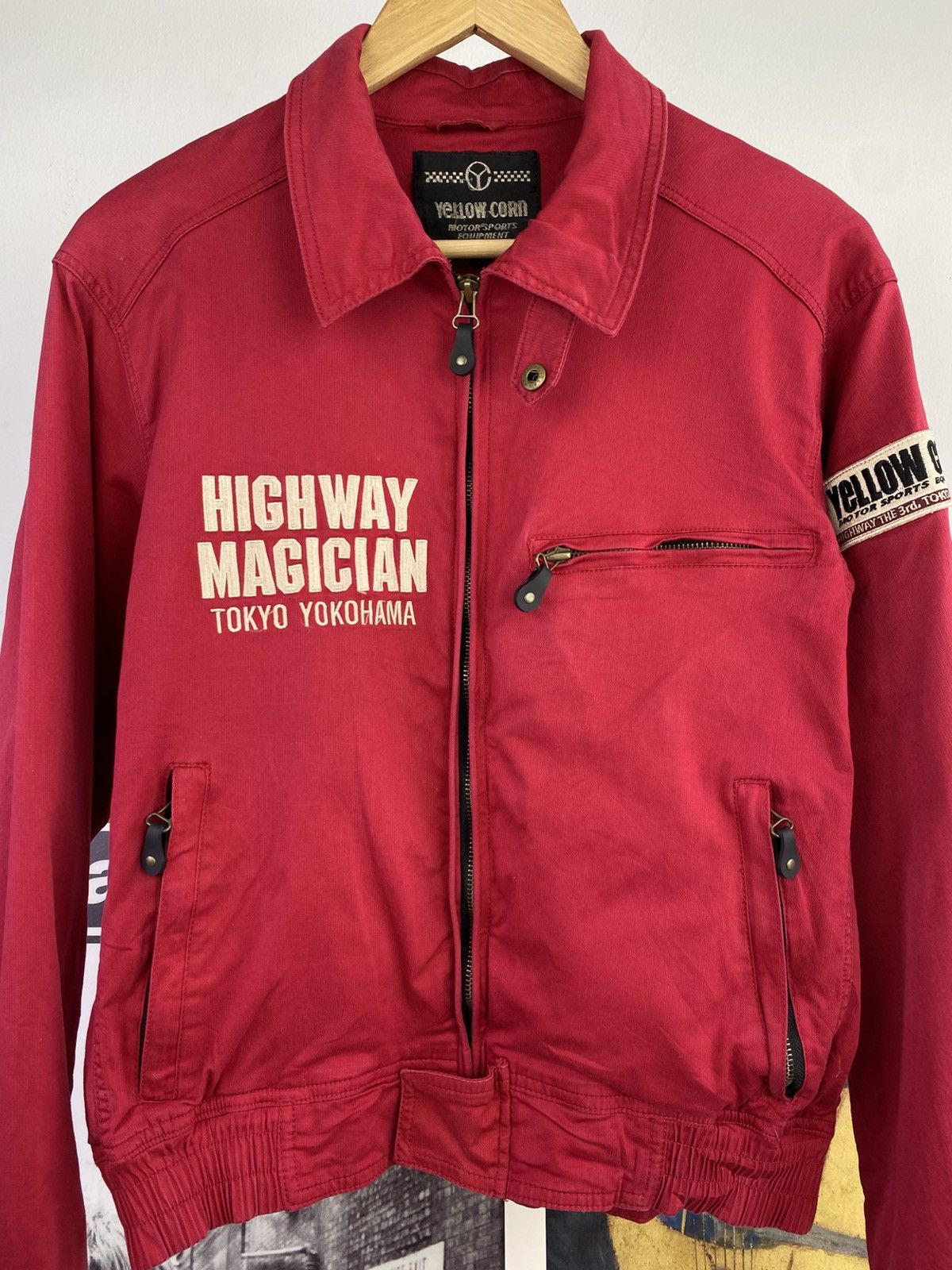YELLOW CORN 90’s Yellow Corn Sledge Hammer Highway Motorcycle Jacket Size US L / EU 52-54 / 3 - 5 Thumbnail