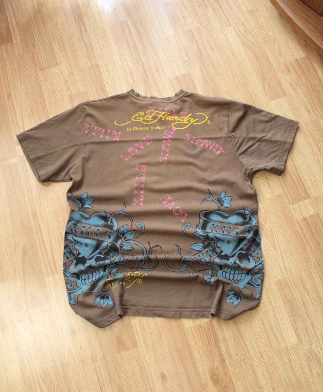 Ed Hardy 🔥 Ed Hardy Christian Audigier Made in USA Shirt Love Kills Size US XL / EU 56 / 4 - 5 Thumbnail
