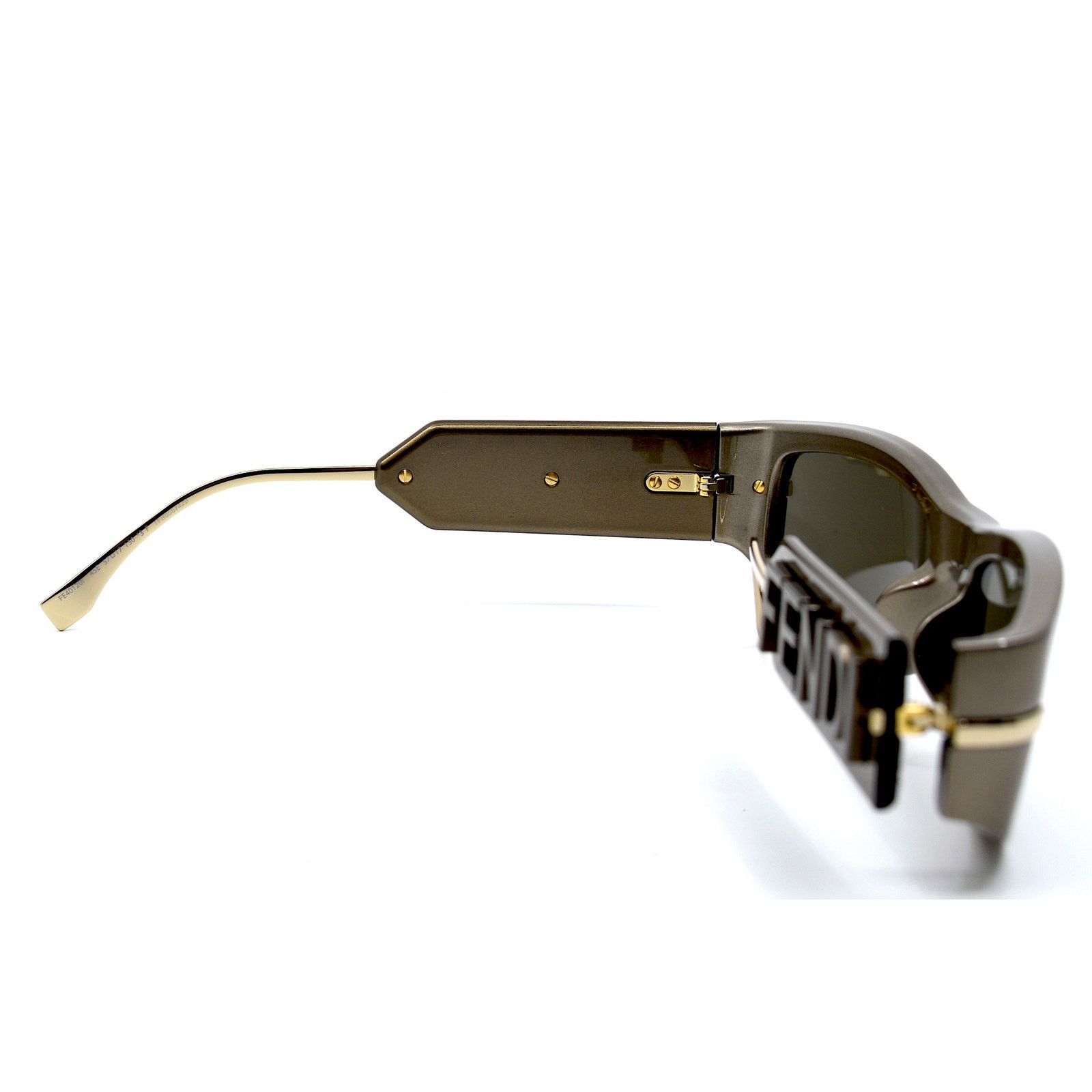 Fendi NEW FENDI FE40120I 45E SHINY BROWN AUTHENTIC SUNGLASSES Size ONE SIZE - 10 Thumbnail