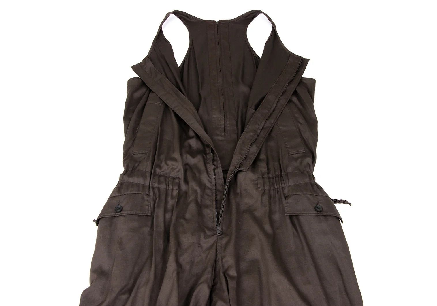 Yohji Yamamoto Yohji Yamamoto Cotton Lyocell Sarouel Utility Mocha Size US 30 / EU 46 - 4 Thumbnail
