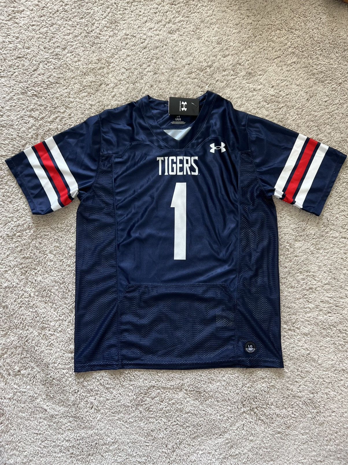 Under Armour Under Armour NCAA Jackson State Tigers Football Navy Jersey Size US L / EU 52-54 / 3 - 5 Thumbnail