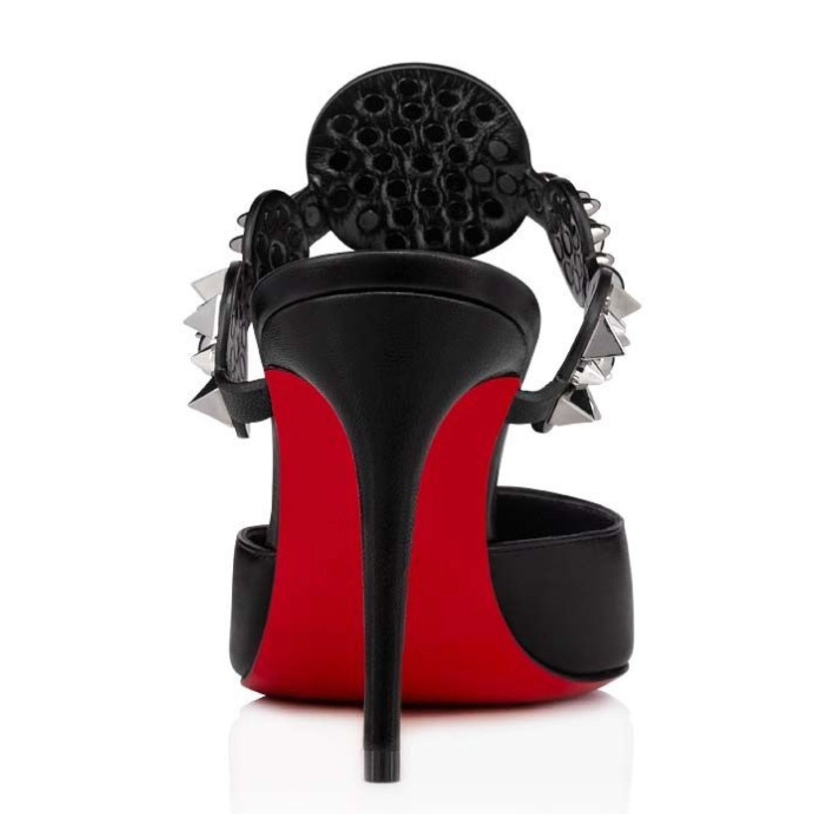Christian Louboutin Miss Goldora 85 Black Backless Sandal Mule Heel Pump 37.5 Size US 7.5 / IT 37.5 - 10 Thumbnail