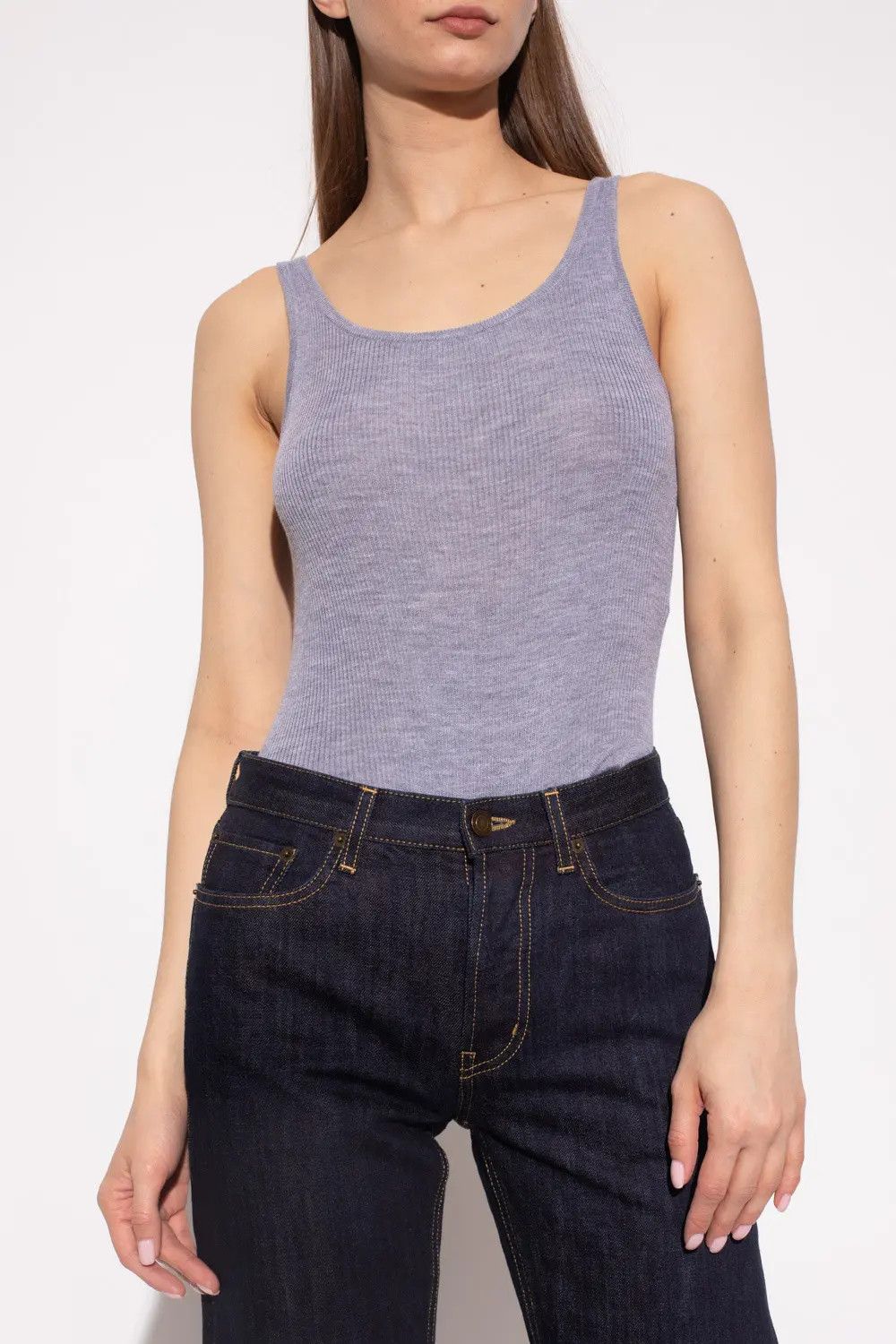 Saint Laurent Paris o1bcso1str1125 Jumpsuit in Light Purple Size XS / US 0-2 / IT 36-38 - 2 Thumbnail