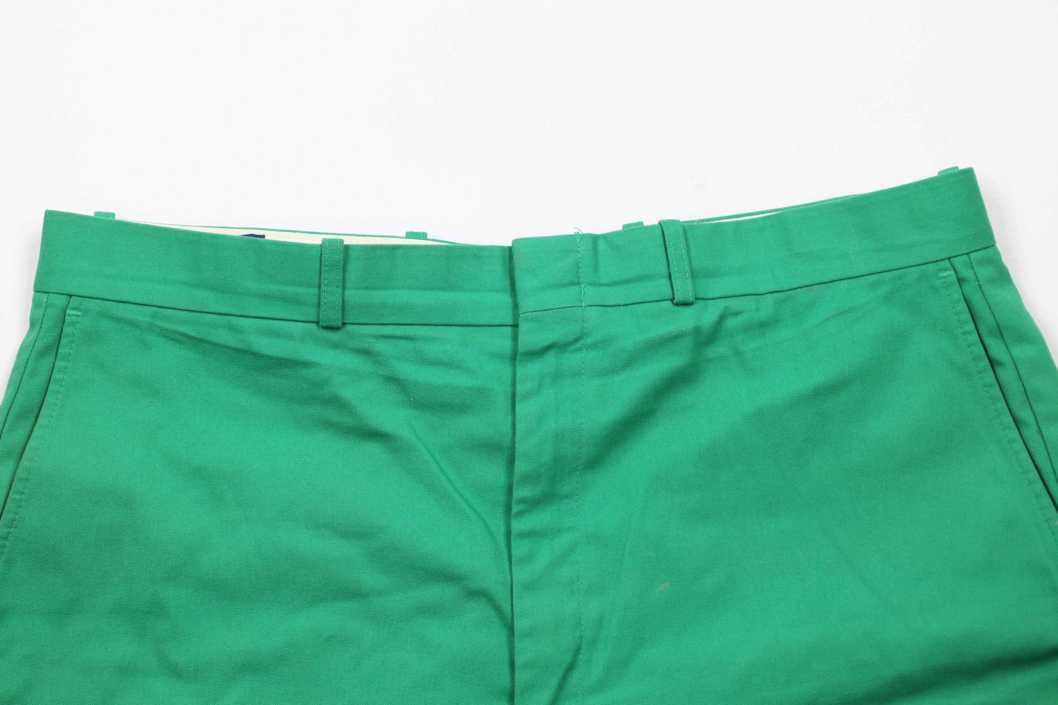 Vintage Vintage 80s 90s Streetwear Knee Chino Shorts Kelly Green Size US 36 / EU 52 - 2 Thumbnail