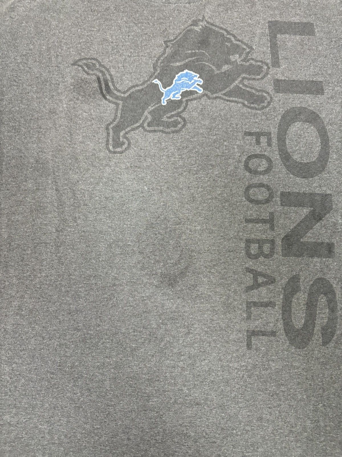 NFL Gray detroit lions nfl team apparel tshirt Size US XL / EU 56 / 4 - 3 Thumbnail