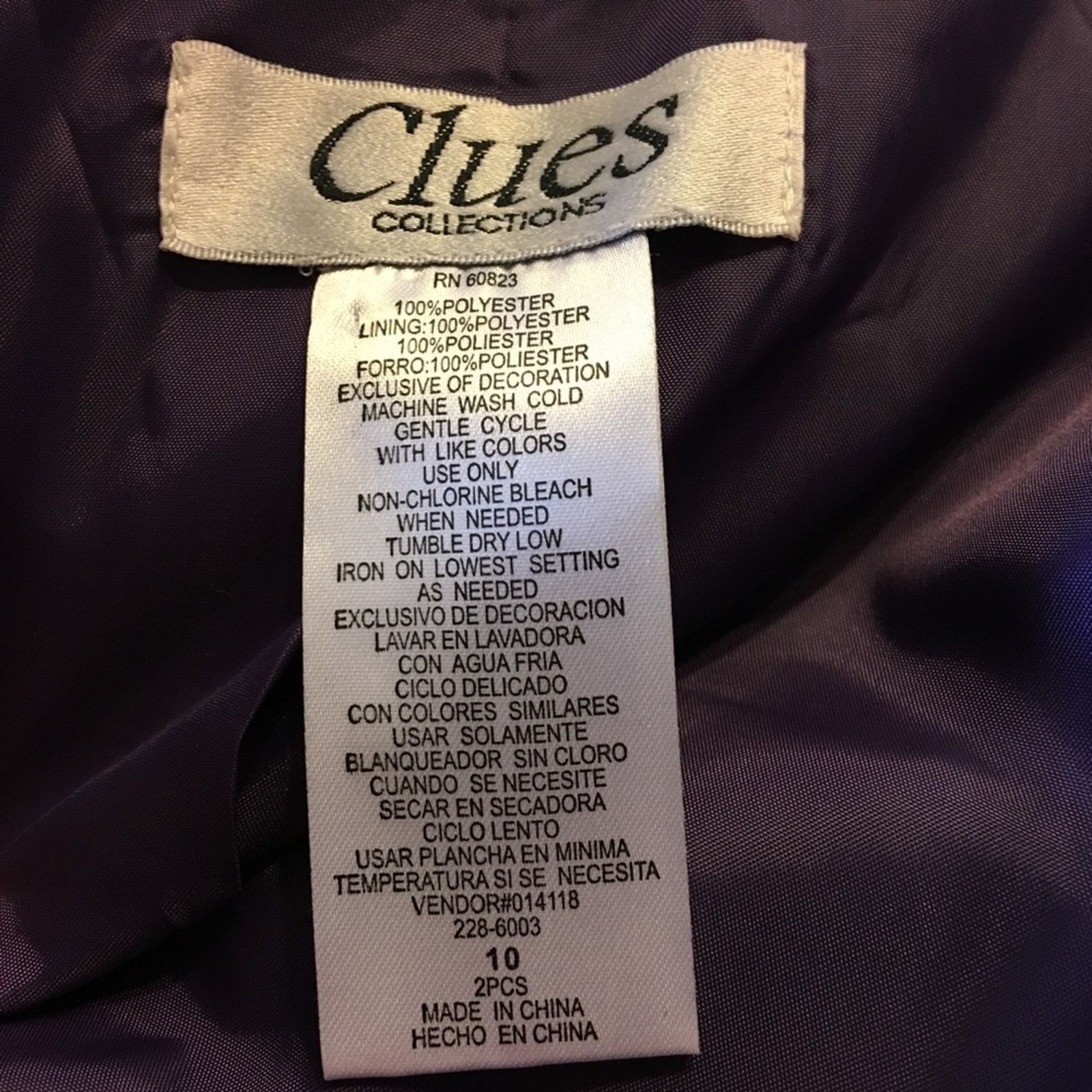 Vintage Vintage Clues Collections tweed skirt suit career Size L / US 10 / IT 46 - 8 Thumbnail