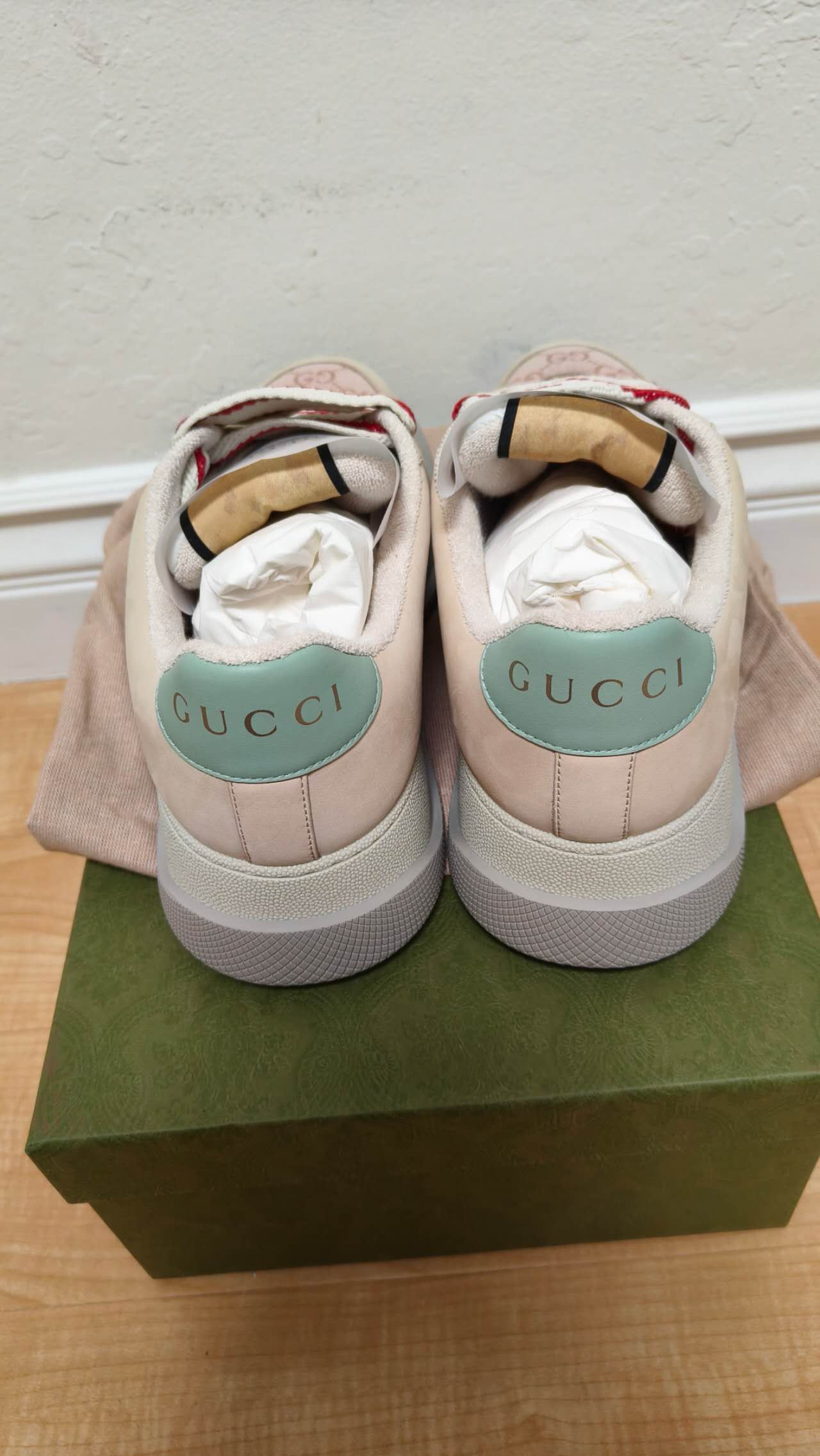 Gucci Gucci(WMNS) Gucci Screener Sneaker 'GG Monogram Beige Pink' Size US 10.5 / IT 40.5 - 7 Thumbnail