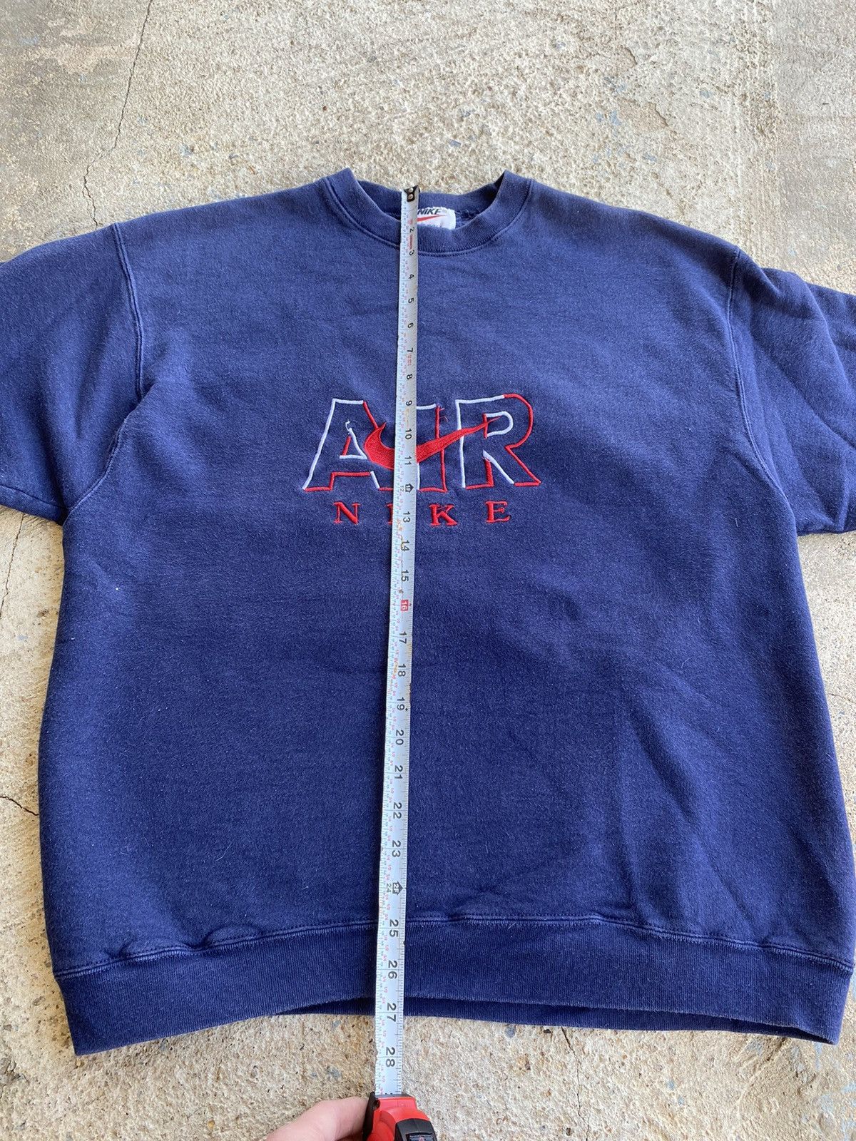 Nike × Vintage Vintage 90’s Nike Air Crewneck Sweatshirt Size US M / EU 48-50 / 2 - 7 Thumbnail