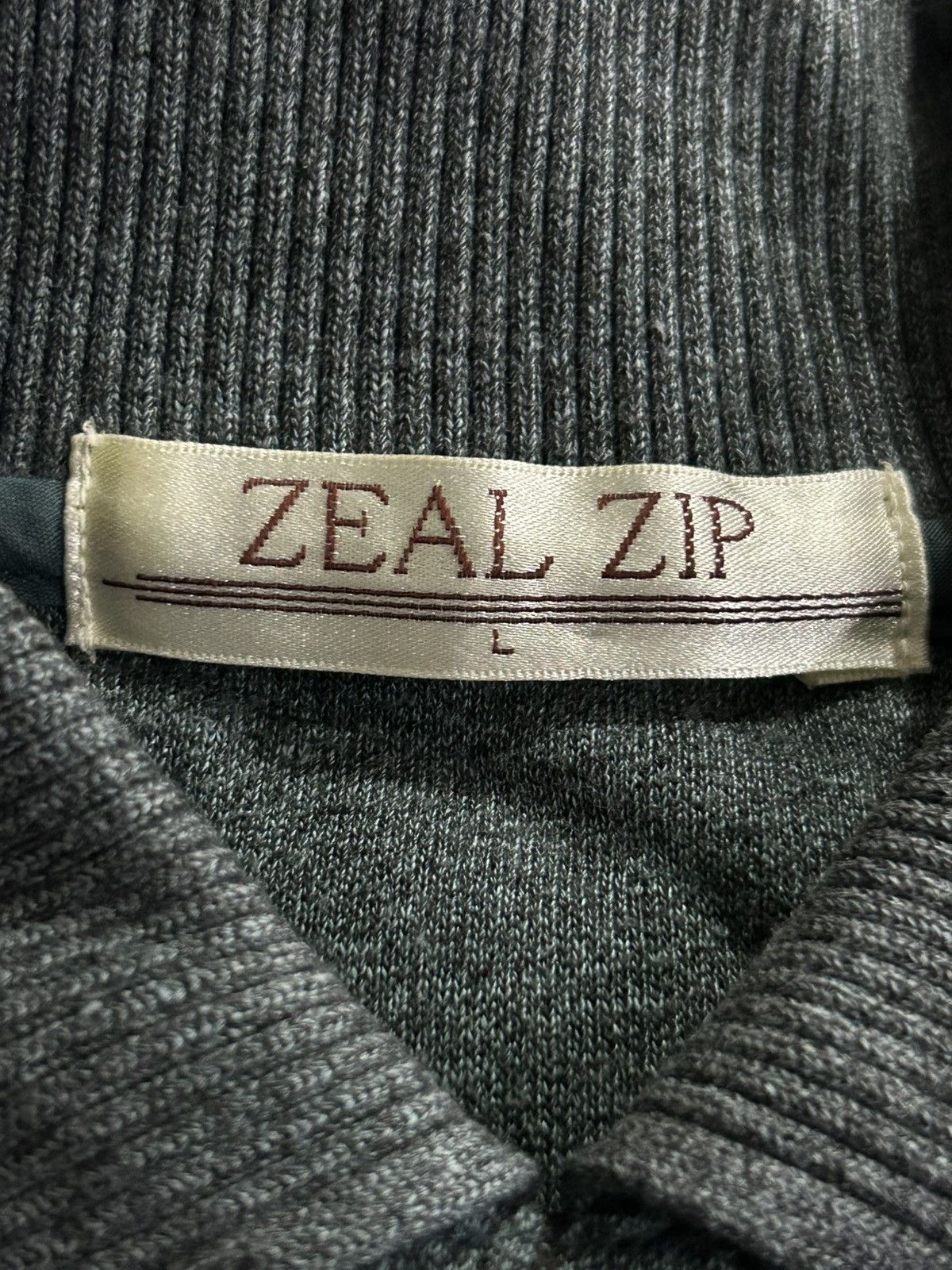 Japanese Brand × Vintage Vintage Zealzip Collar sweatshirt Size US L / EU 52-54 / 3 - 5 Thumbnail