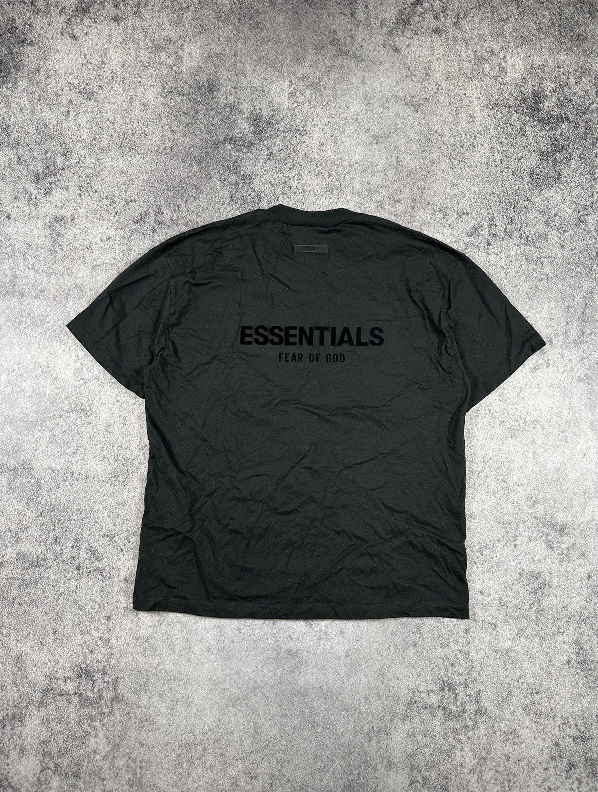 Fear of God Fear Of God Essentials Big Back Logo Black T-shirt Rare Usa Size US XL / EU 56 / 4 - 1 Thumbnail