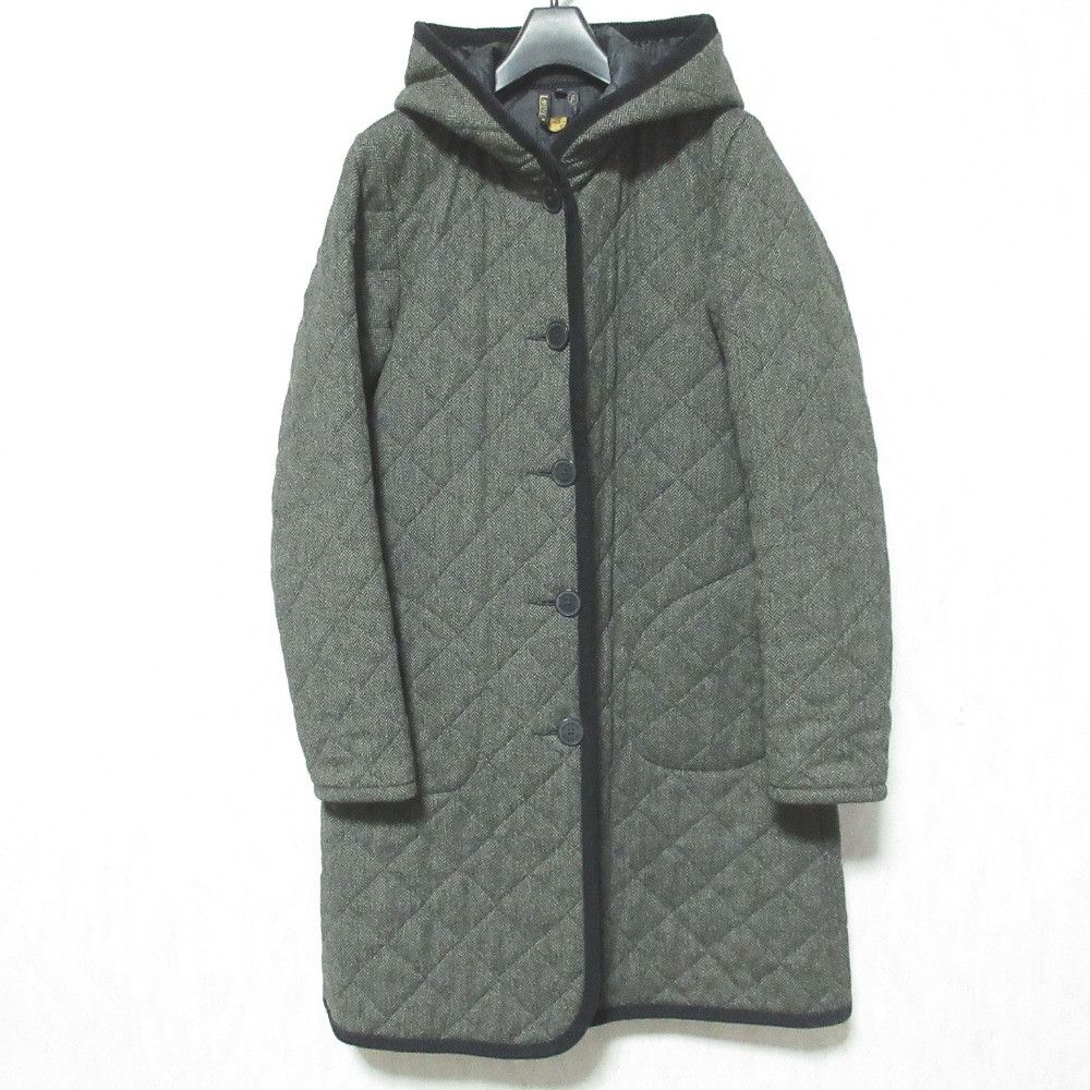 Other Other Lavenham Herringbone Wool Quilted Coat Textile Outerwear 14A-WV-LT DUTY FREE for USA Size ONE SIZE - 1 Thumbnail