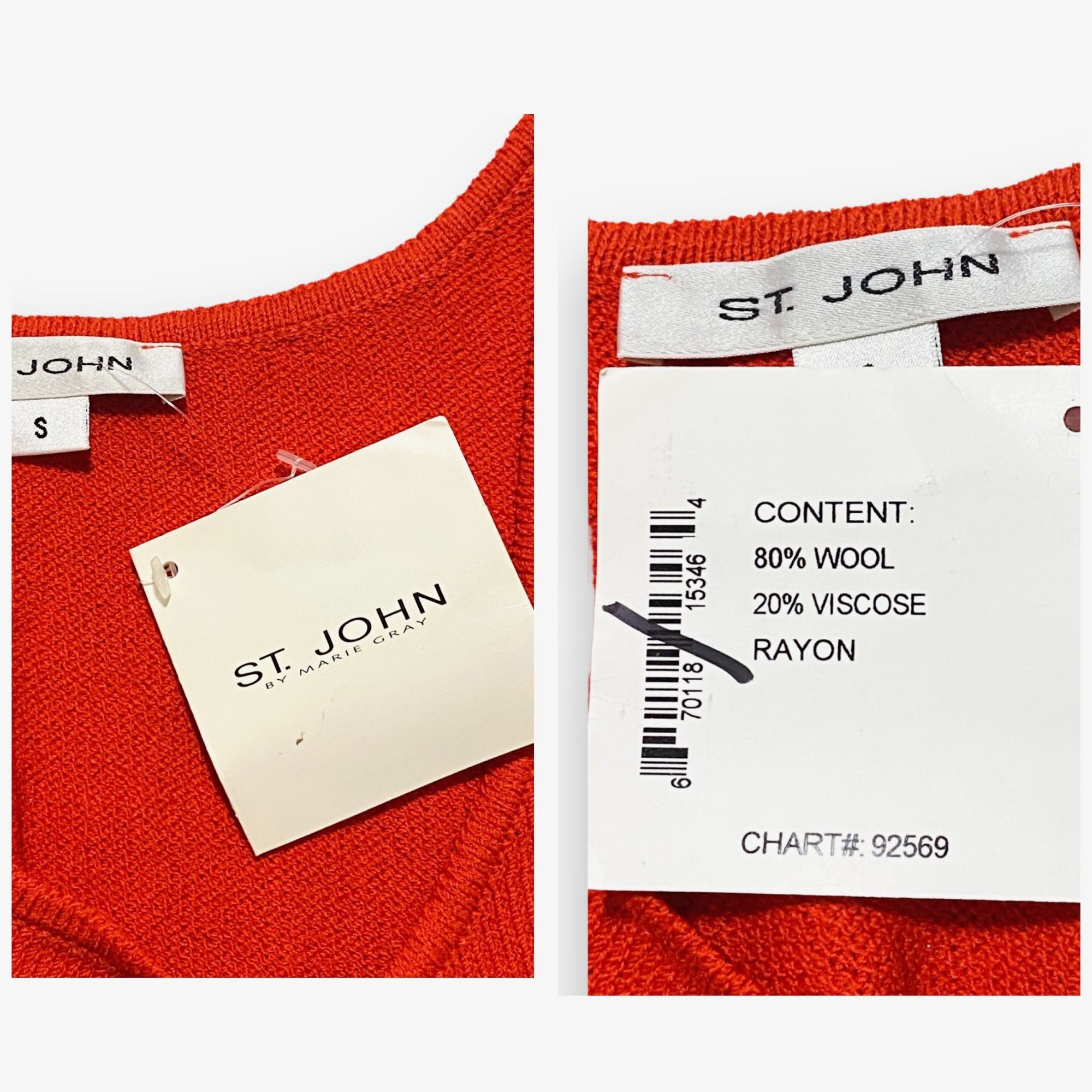 St. John St. John Knit Scoop Neck Shell Top, Size S, New with Size S / US 4 / IT 40 - 4 Thumbnail