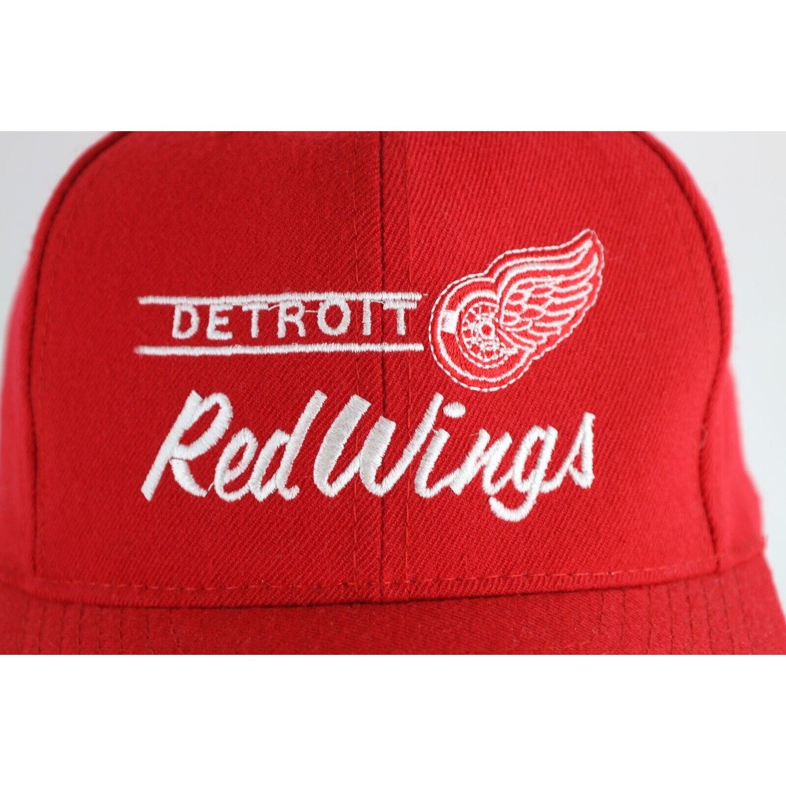 Vintage 90s Annco Pro Model Script Detroit Red Wings Hat