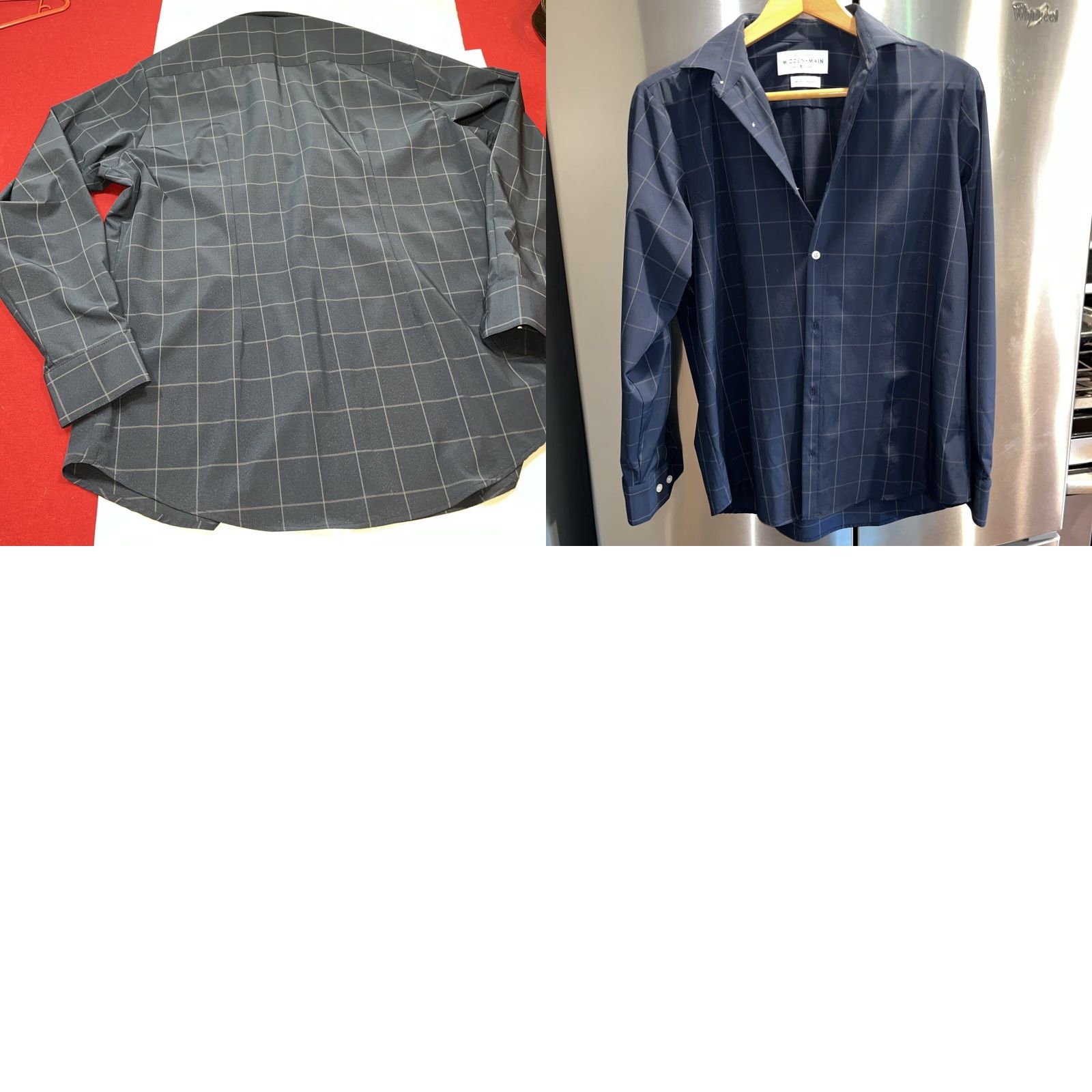 Mizzen+Main Mizzen+Main BLUE WIDE checkered SHIRT Leeward Standard Fit Button up Mens Med Size US M / EU 48-50 / 2 - 9 Thumbnail