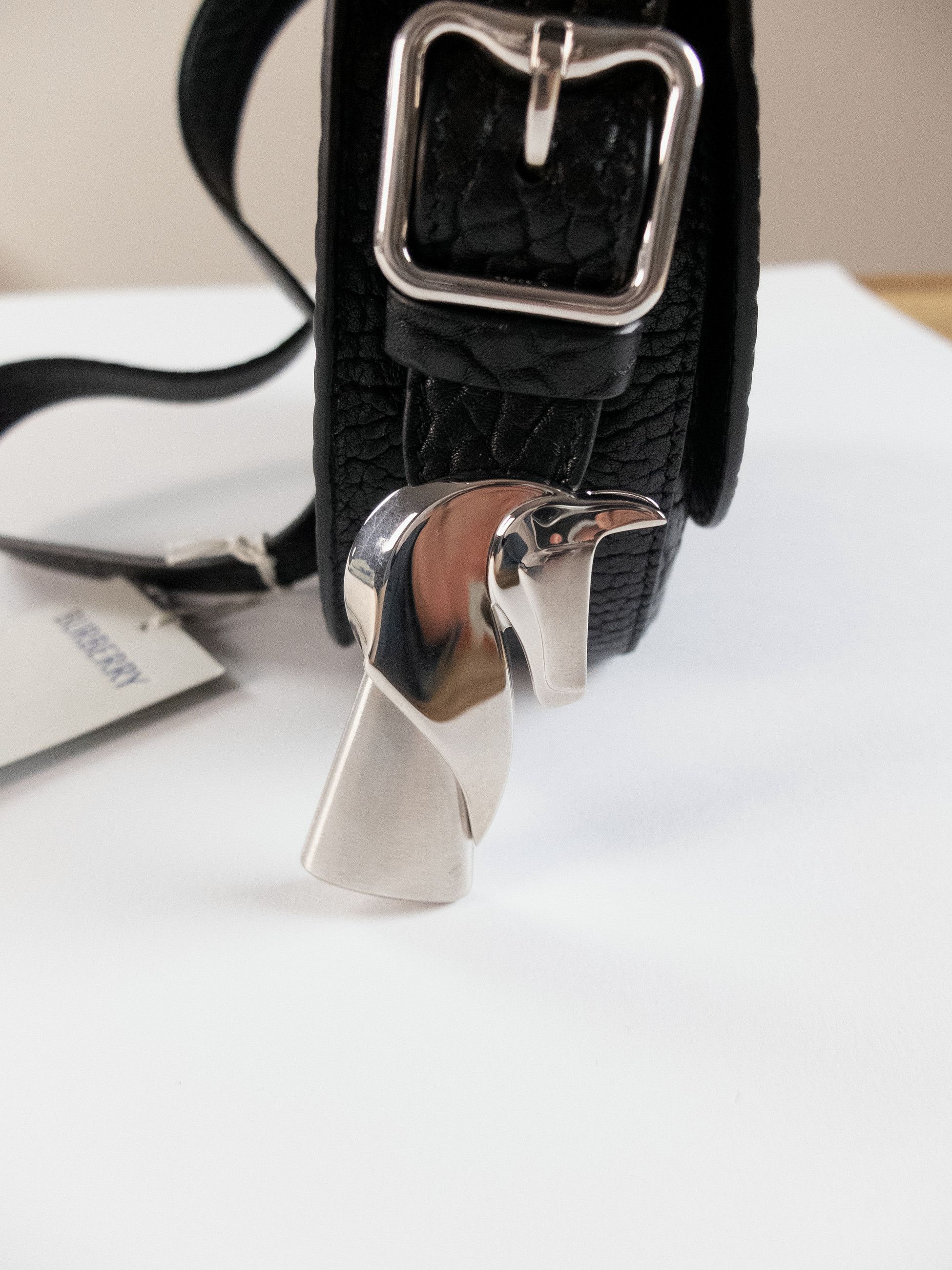 Burberry BURBERRY Chess small black leather crossbody bag Daniel Lee Size ONE SIZE - 15 Thumbnail