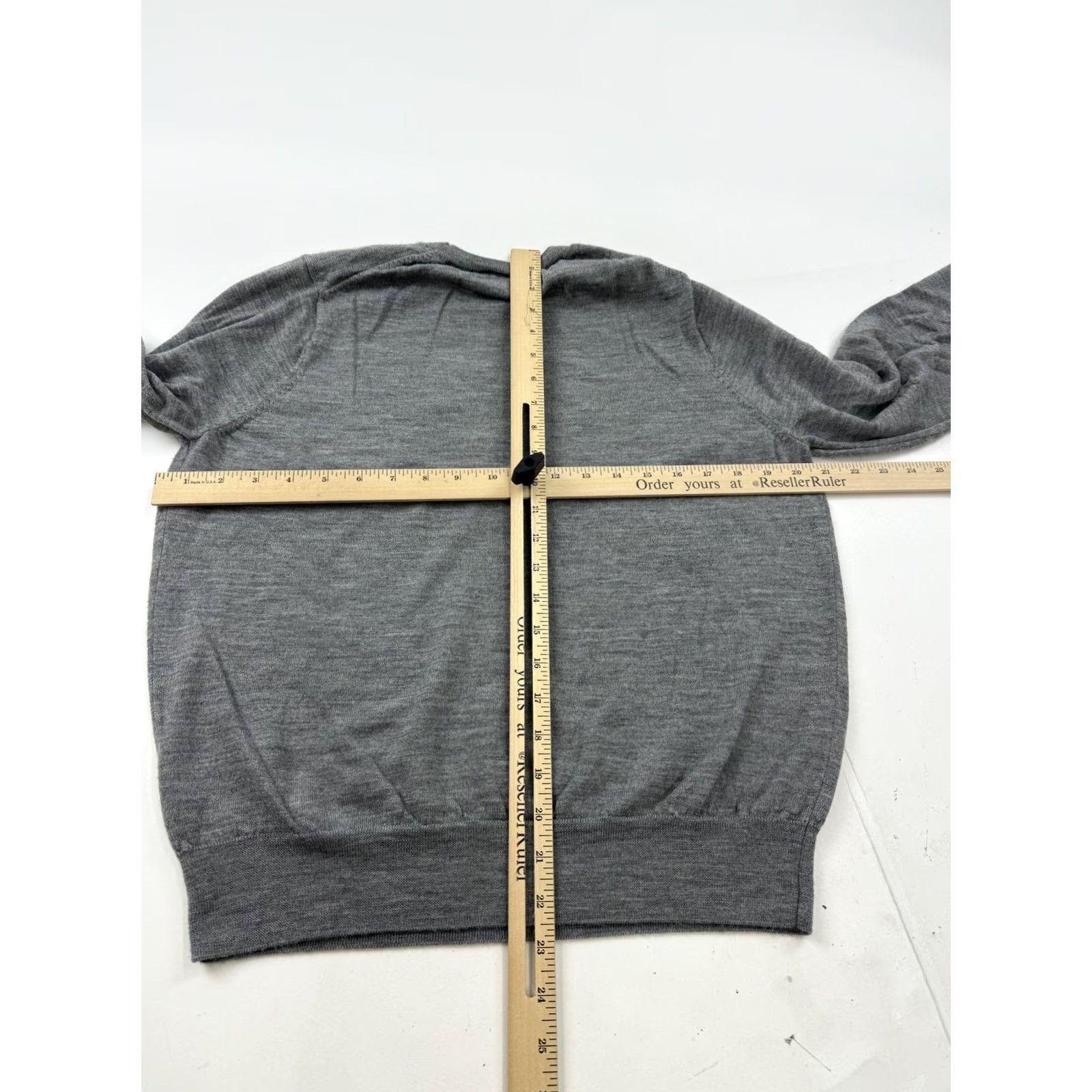 Muji MUJI Sweater Mens XL Gray 100% Wool Crewneck Lightweight Knit Pullover Casual Shirt Size US XL / EU 56 / 4 - 7 Thumbnail