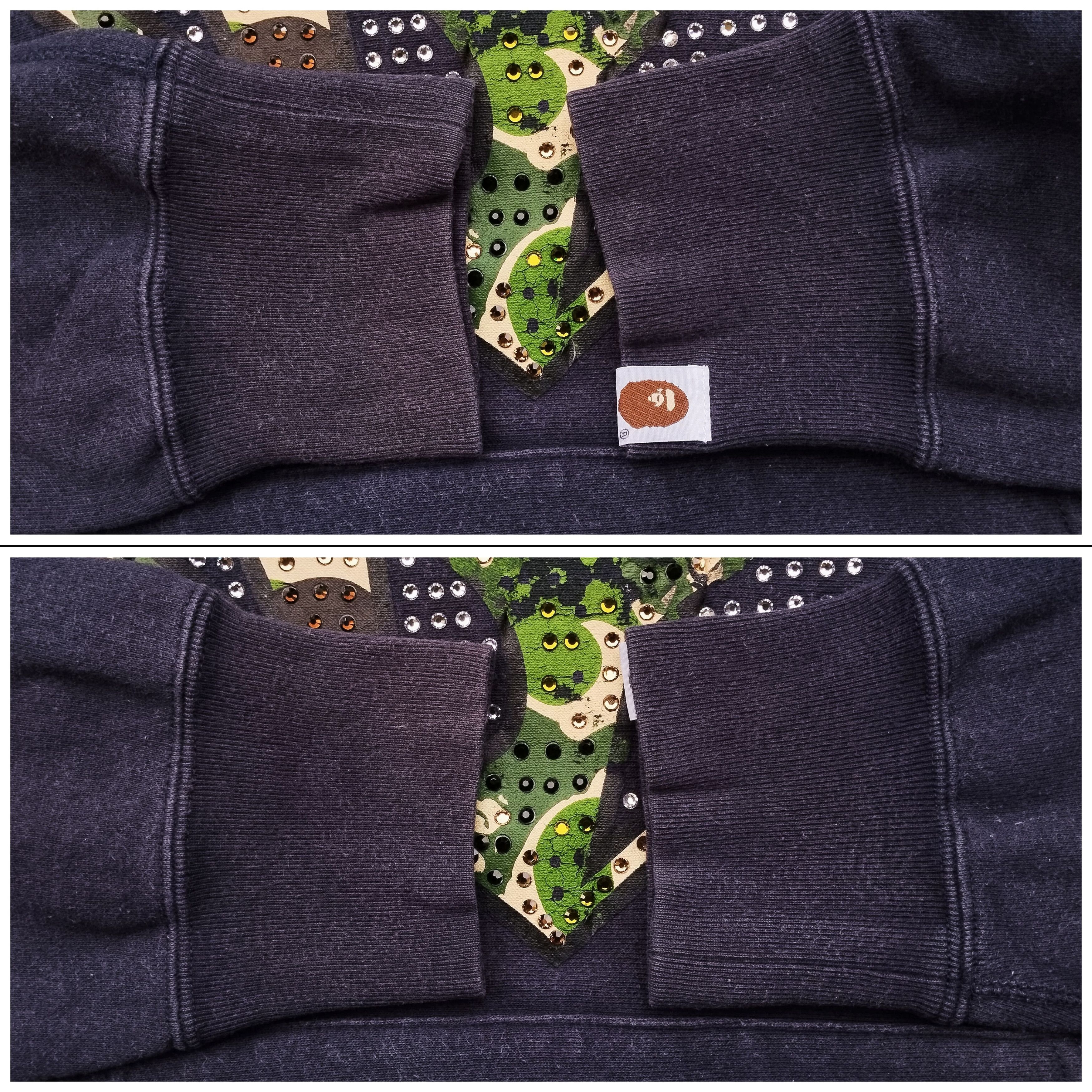 Bape Vintage 2004 Bape Bapeman Camo Swarovski Pullover Hoodie Size US XS / EU 42 / 0 - 4 Thumbnail