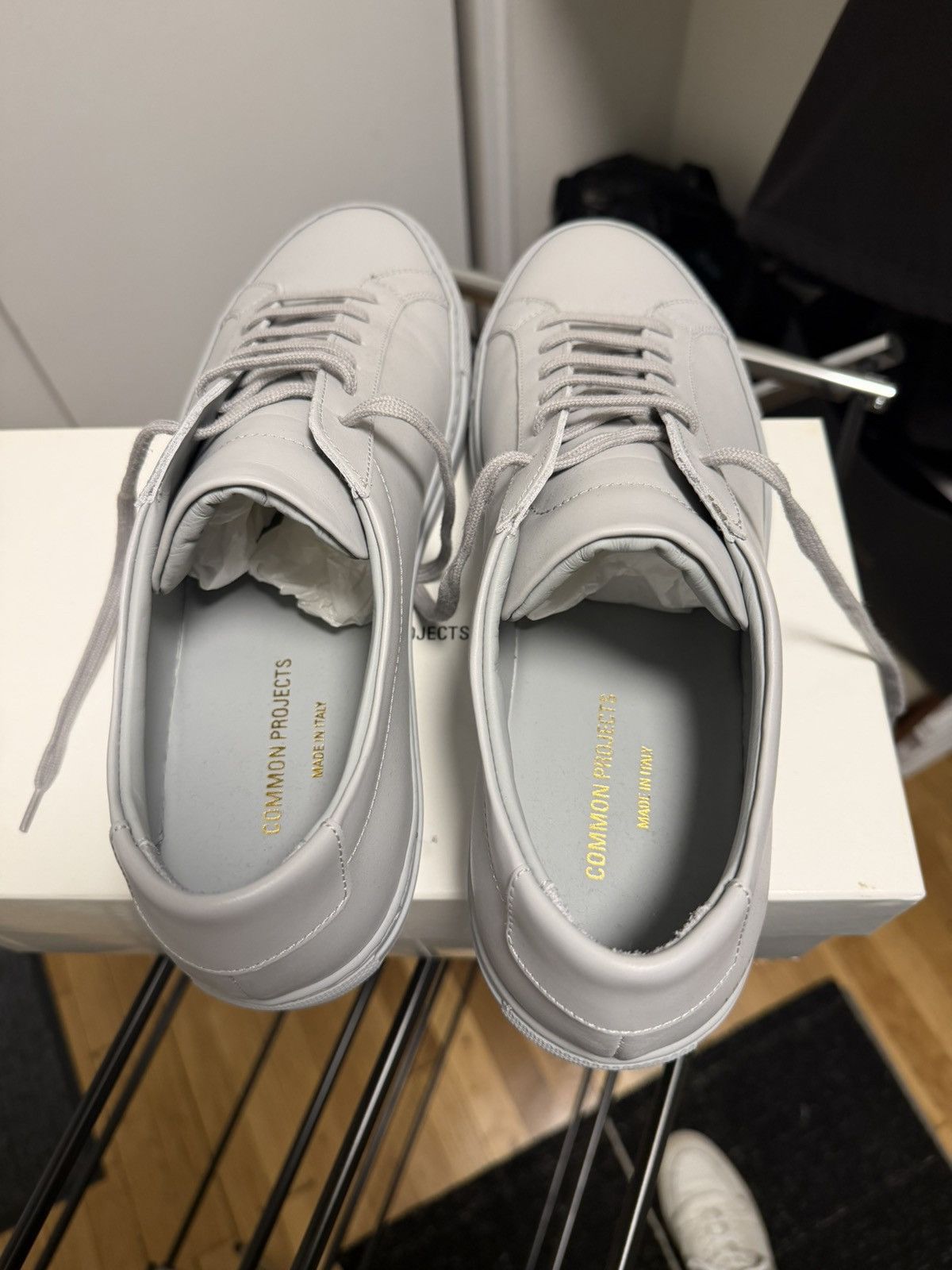 Common Projects Common Projects Achilles Low-Top Sneakers in Light Gray Size US 11.5 / EU 44-45 - 4 Thumbnail