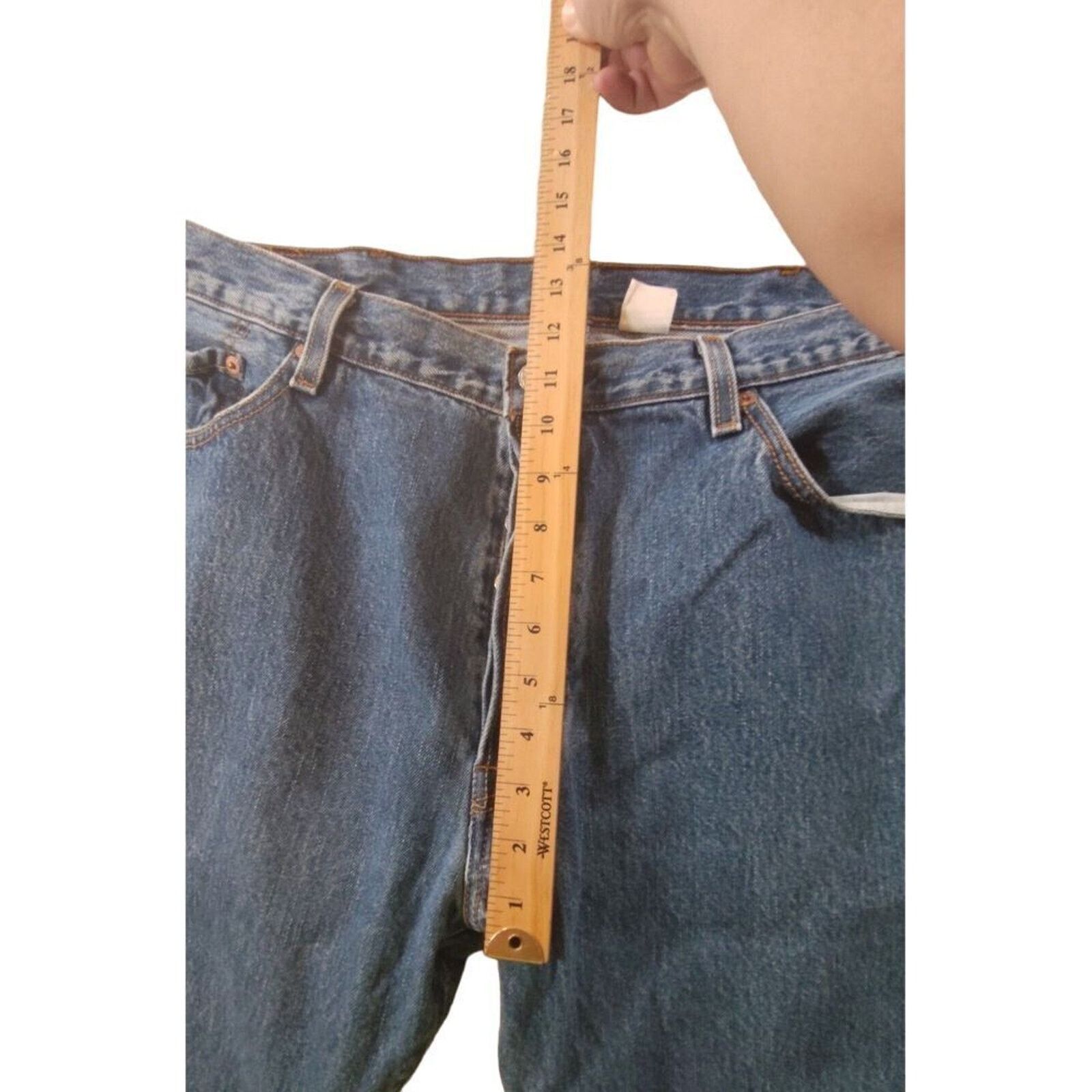 Levi's Levis 501 Vintage 1994 Jeans Men 40x32 Blue Button Fly Size US 40 / EU 56 - 5 Thumbnail