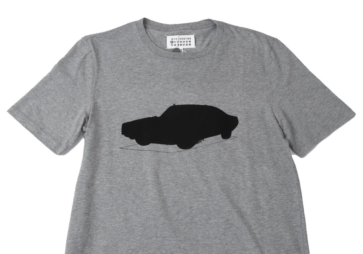 Maison Margiela Gray Car Silhouette Print T-Shirt Size 48 Size US M / EU 48-50 / 2 - 2 Thumbnail