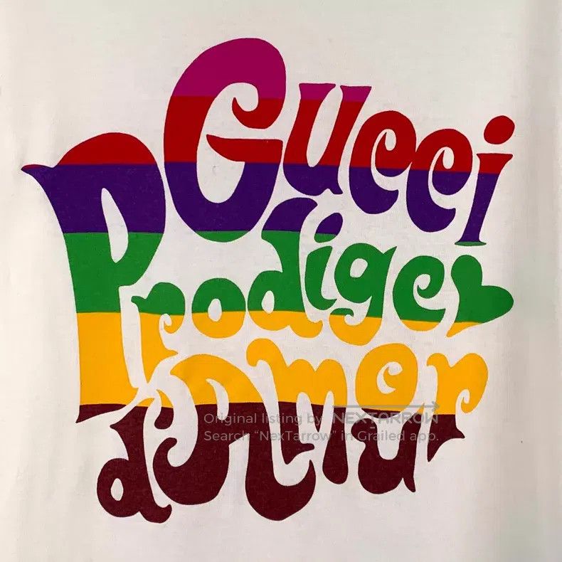 Gucci Gucci Beige logo letter print cotton round-neck short-slee Size US S / EU 44-46 / 1 - 4 Thumbnail