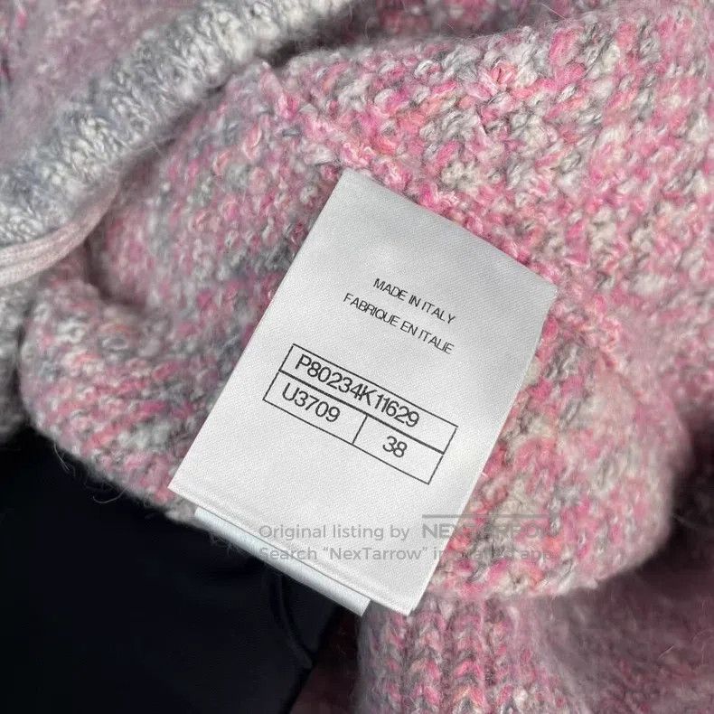Chanel Chanel 25B pink grey pink woollen jacket Size XS / US 0-2 / IT 36-38 - 4 Thumbnail