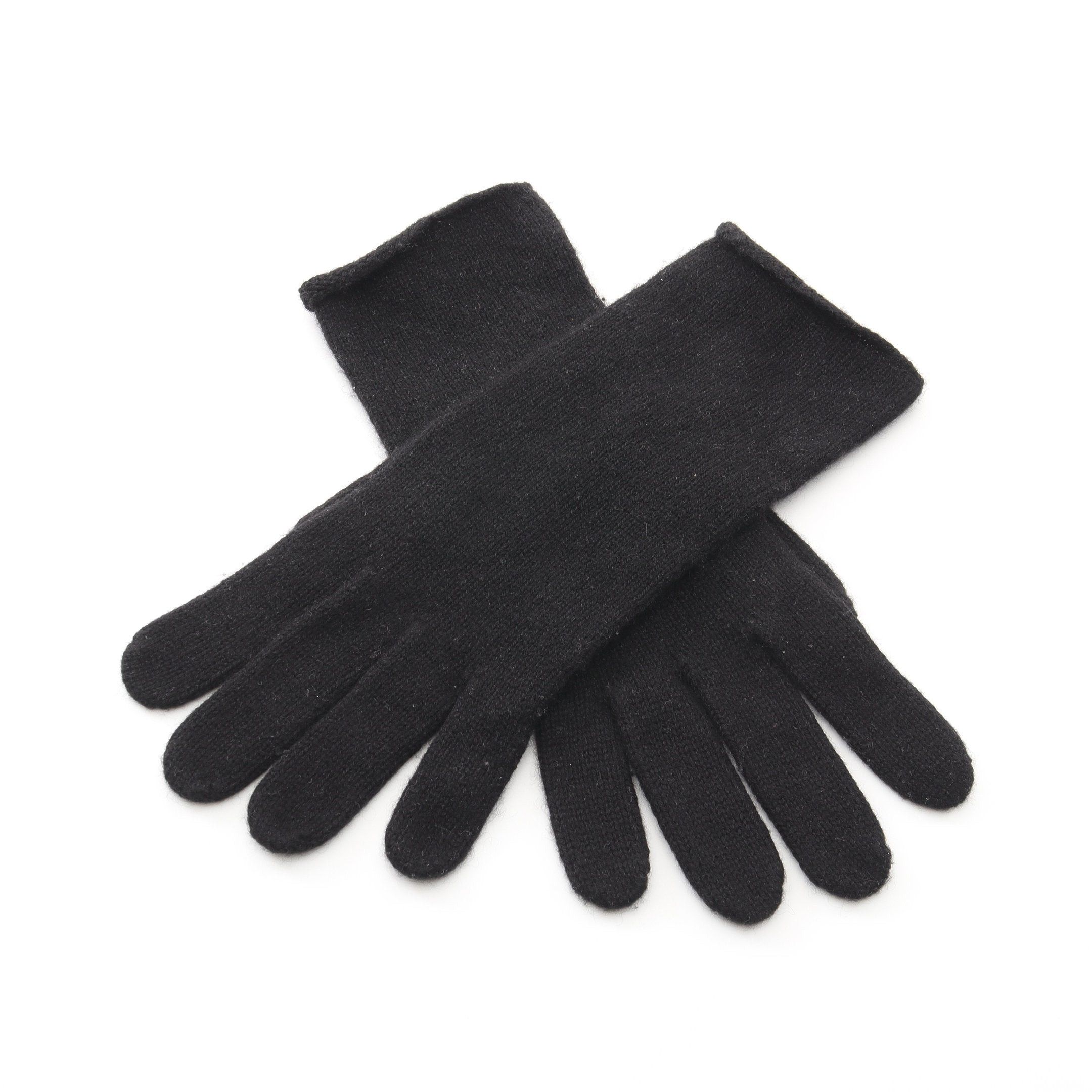 Hermes Hermes Gloves Glove Cashmere Black Knit Size ONE SIZE - 1 Thumbnail
