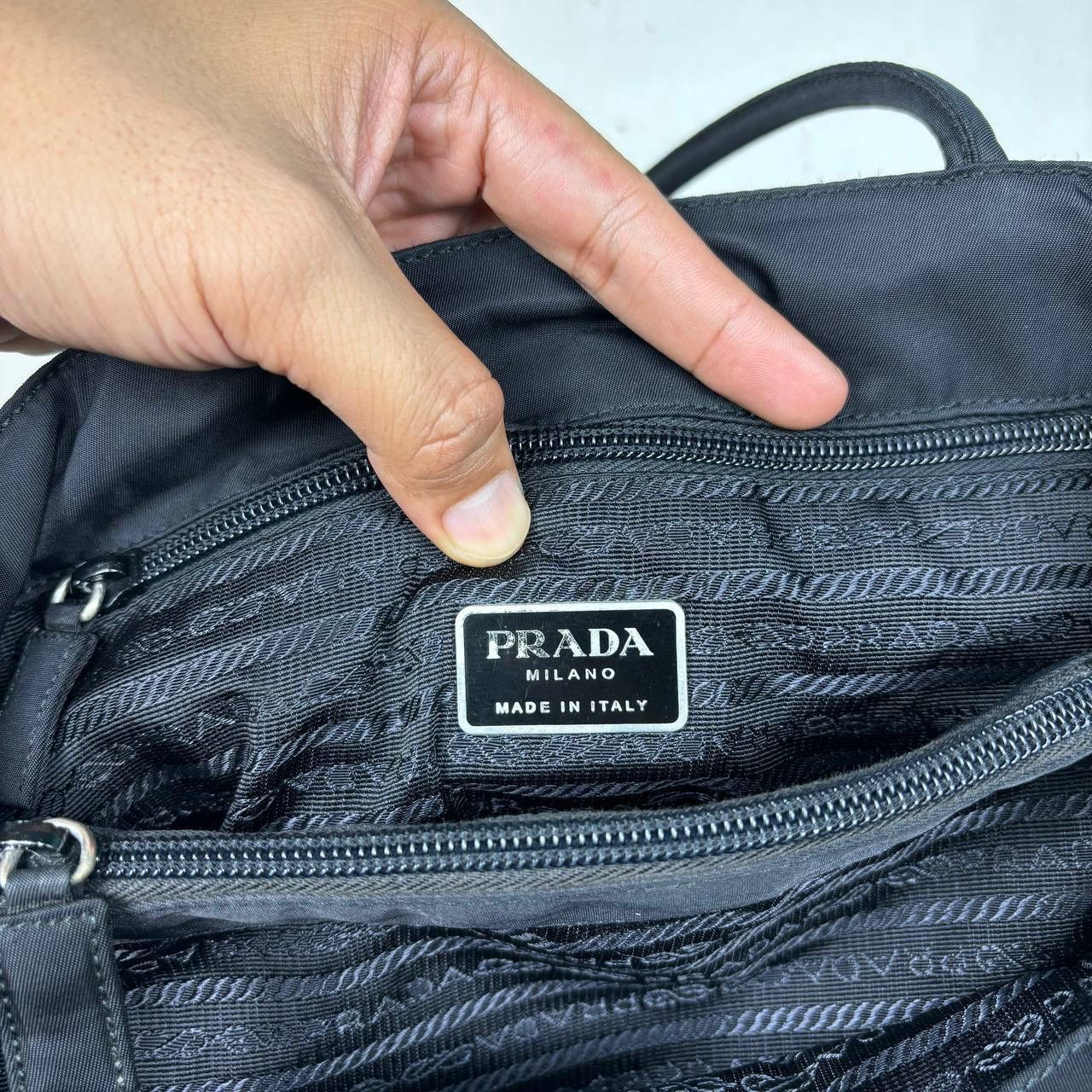 Prada Prada Tessuto City Cloth Hand Bag Size ONE SIZE - 12 Thumbnail
