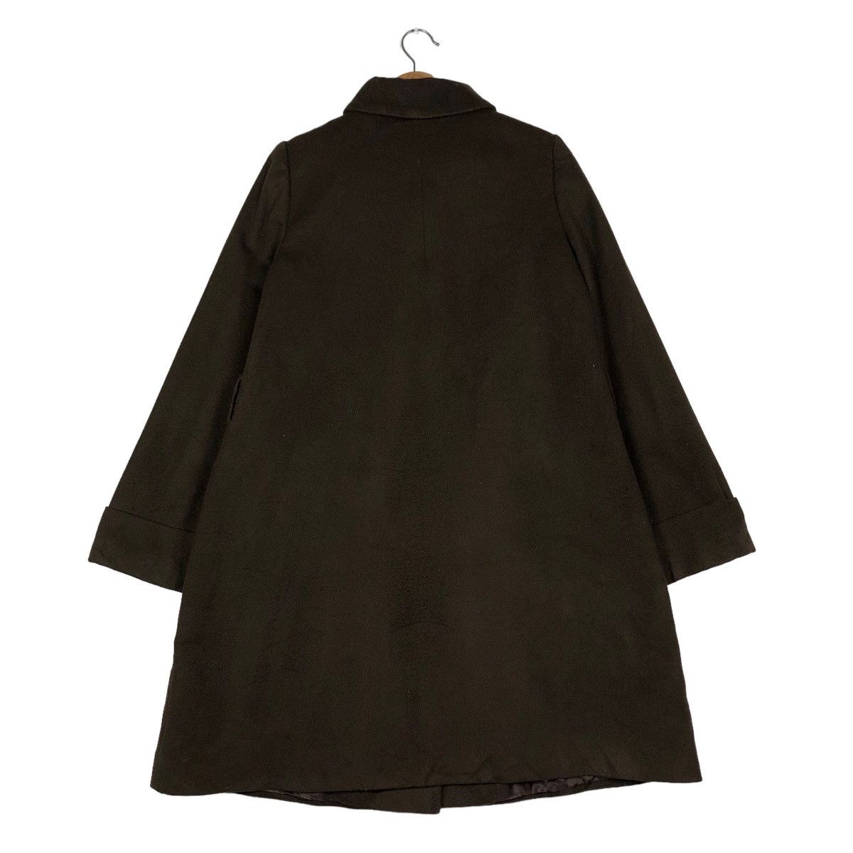 Cos 🔥Long Jacket Wool Herringbone Fly COS Rich Brown Size XS / US 0-2 / IT 36-38 - 8 Thumbnail