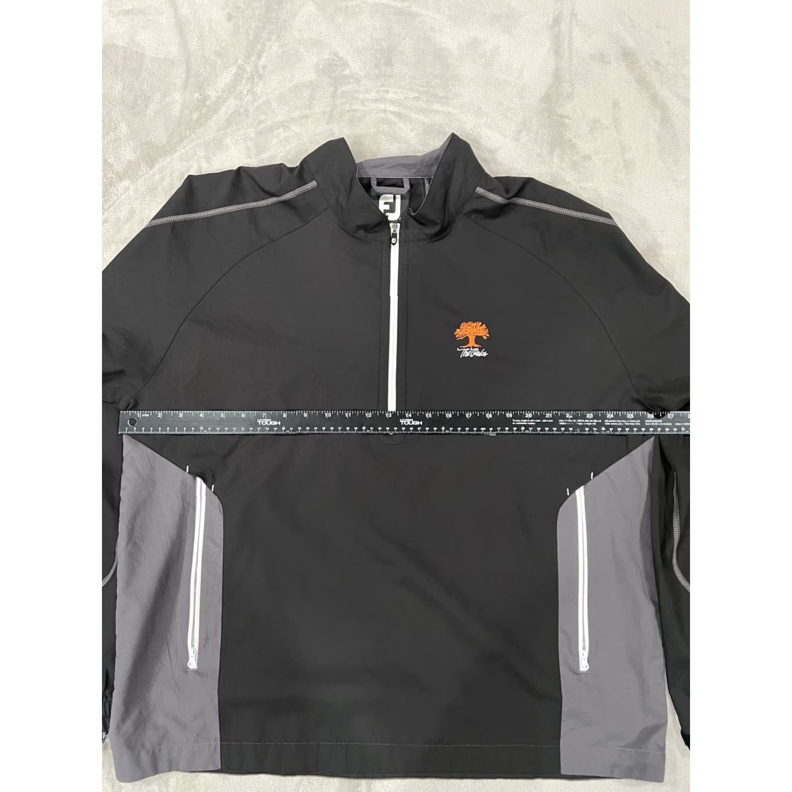 Footjoy FootJoy Men's Black/Gray Performance 1/4 Zip Golf Pullover The Oaks XL Shirt Mens Black/Gray Performance 1/4 Zip Golf Pullover The Oaks XL Size US XL / EU 56 / 4 - 3 Thumbnail