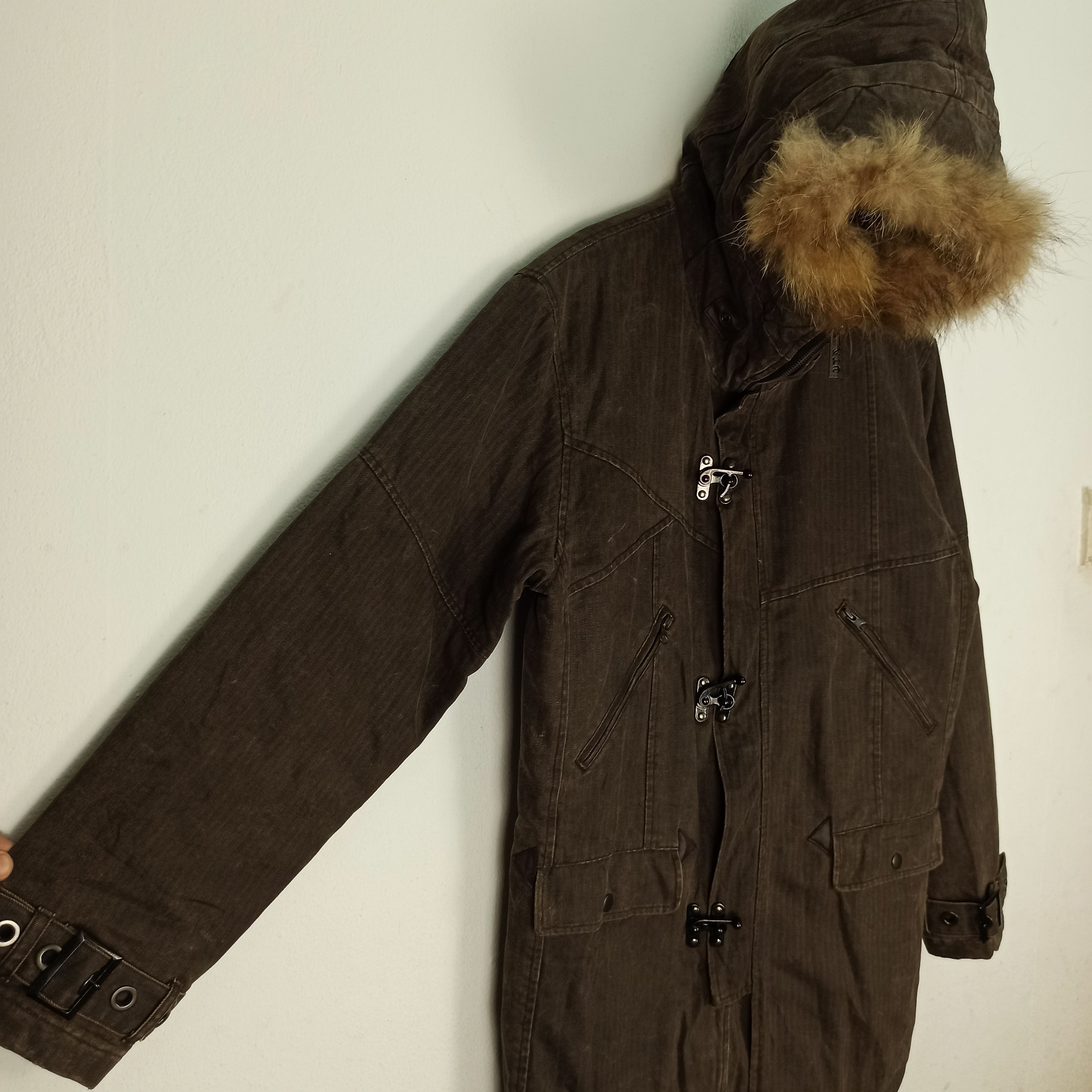 In The Attic In The Attic Homme Buckle FauxFur Hooded Bondage Punk Jacket Size US M / EU 48-50 / 2 - 2 Thumbnail
