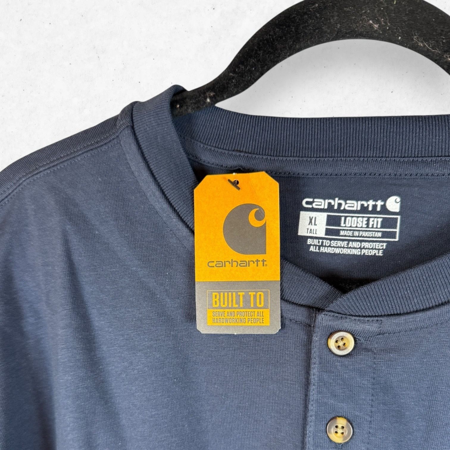 Carhartt Carhartt K128 Henley Long Sleeve Navy XL Tall NWT Size US XL / EU 56 / 4 - 6 Thumbnail