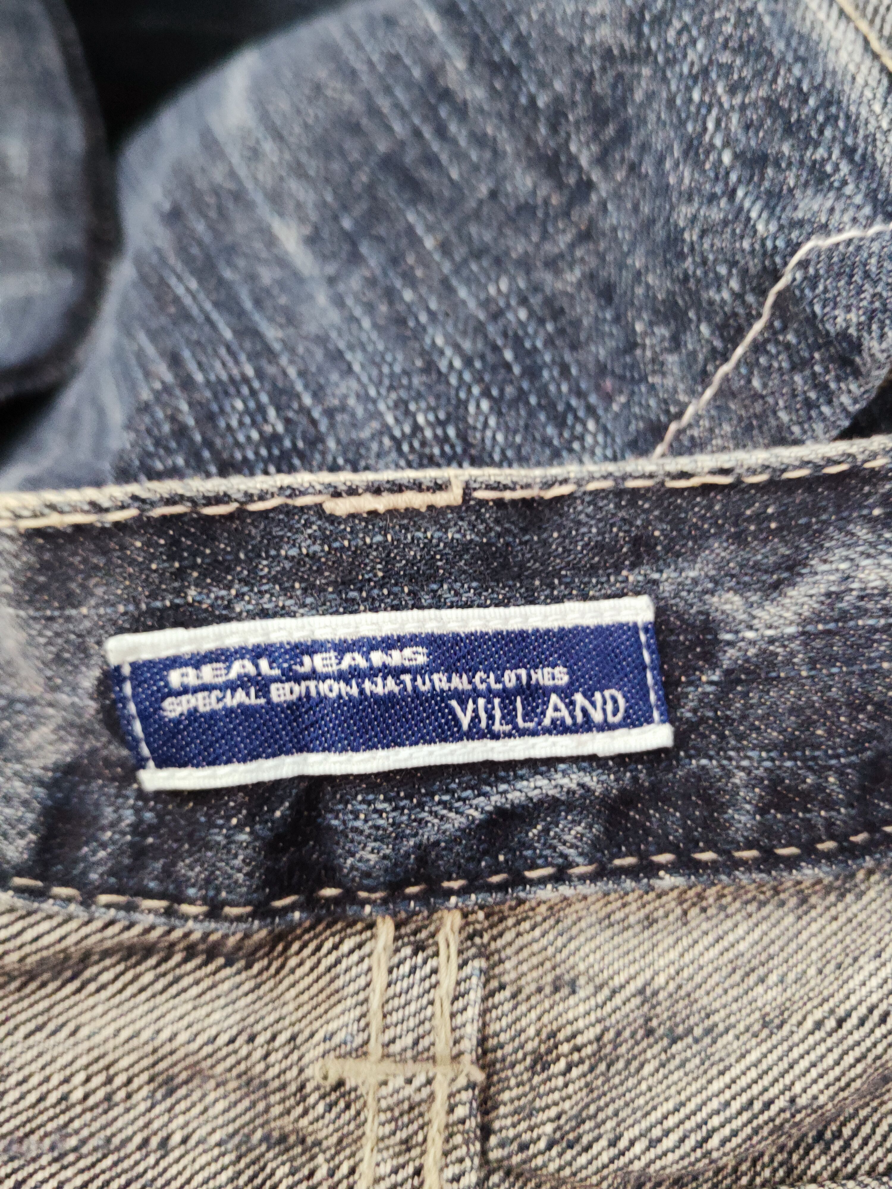 Japanese Brand Villand Dark Blue Distressed Ripped Jeans #W656 Size US 32 / EU 48 - 16 Thumbnail