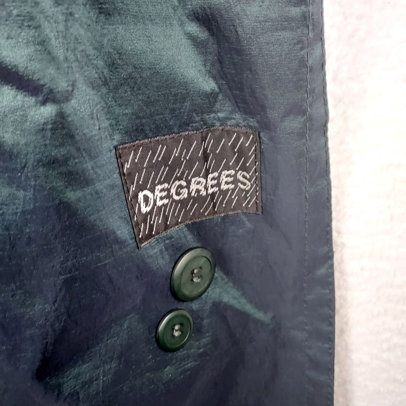 Vintage Degrees Womens XXL Green Double Breasted Trench Coat Long Wool Blend Jacket 1X Size XL / US 12-14 / IT 48-50 - 5 Thumbnail
