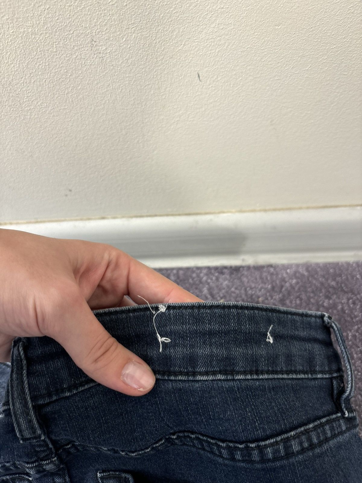 Acne Studios Acne Studios Skin 5 Deep Women’s Navy Blue Slim Denim Jeans Size 27" / US 4 / IT 40 - 15 Thumbnail