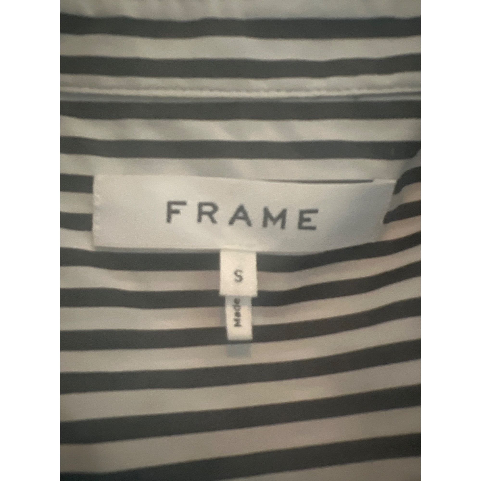 Frame Frame Noir Multi Striped Button-Up Shirt With Front Tie Size S / US 4 / IT 40 - 5 Thumbnail