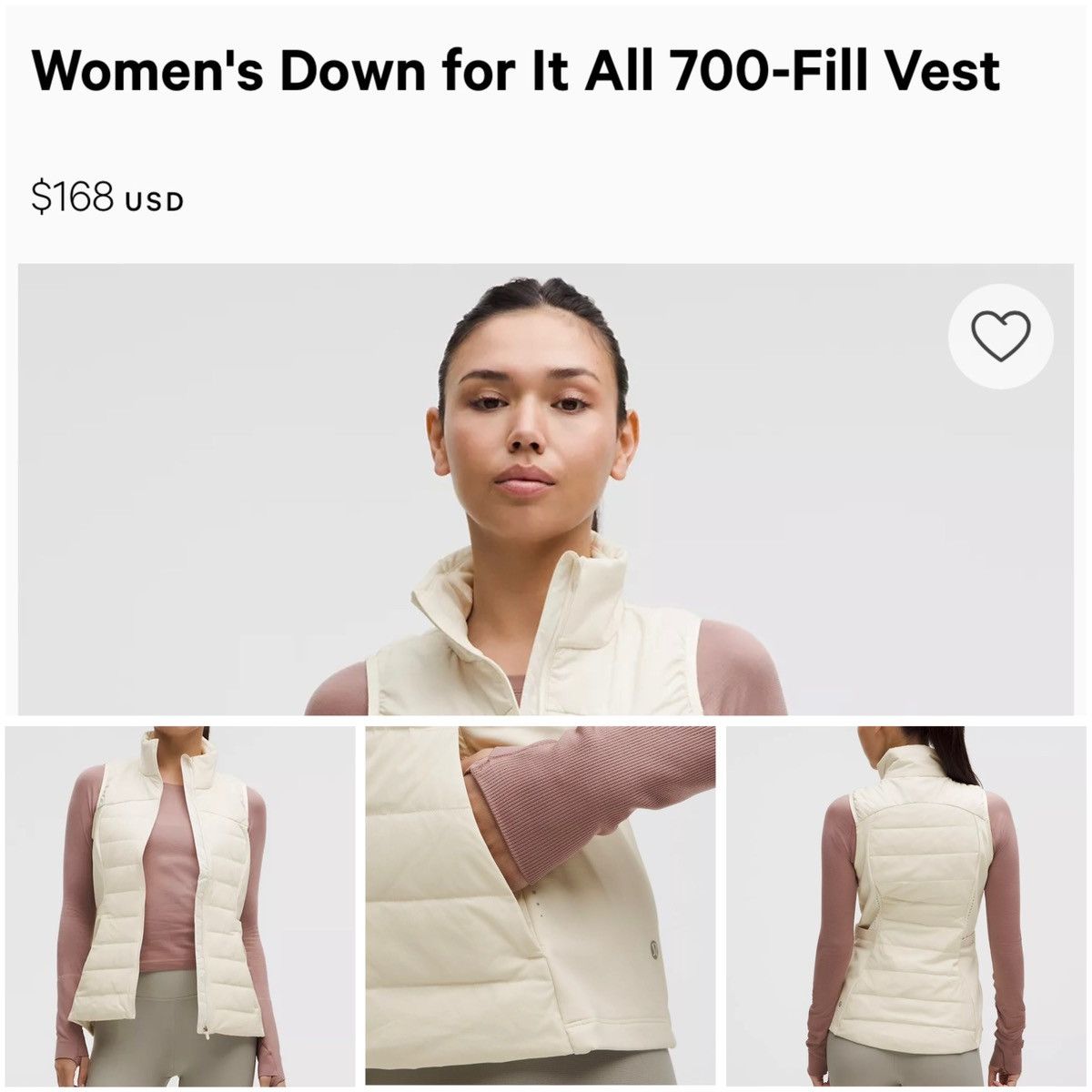 Lululemon LLL Down For It All 700 Fill Vest, Medium Blue Size XXS / US 00 / IT 34 - 6 Thumbnail