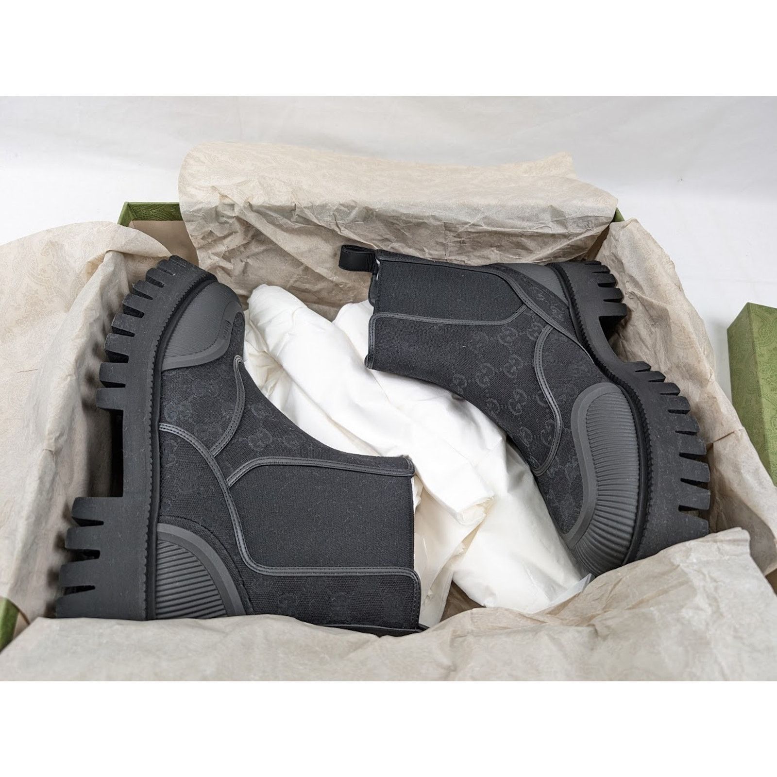 Gucci o1rshd1 New Canvas GG Boots in Black Size US 9 / EU 42 - 17 Thumbnail
