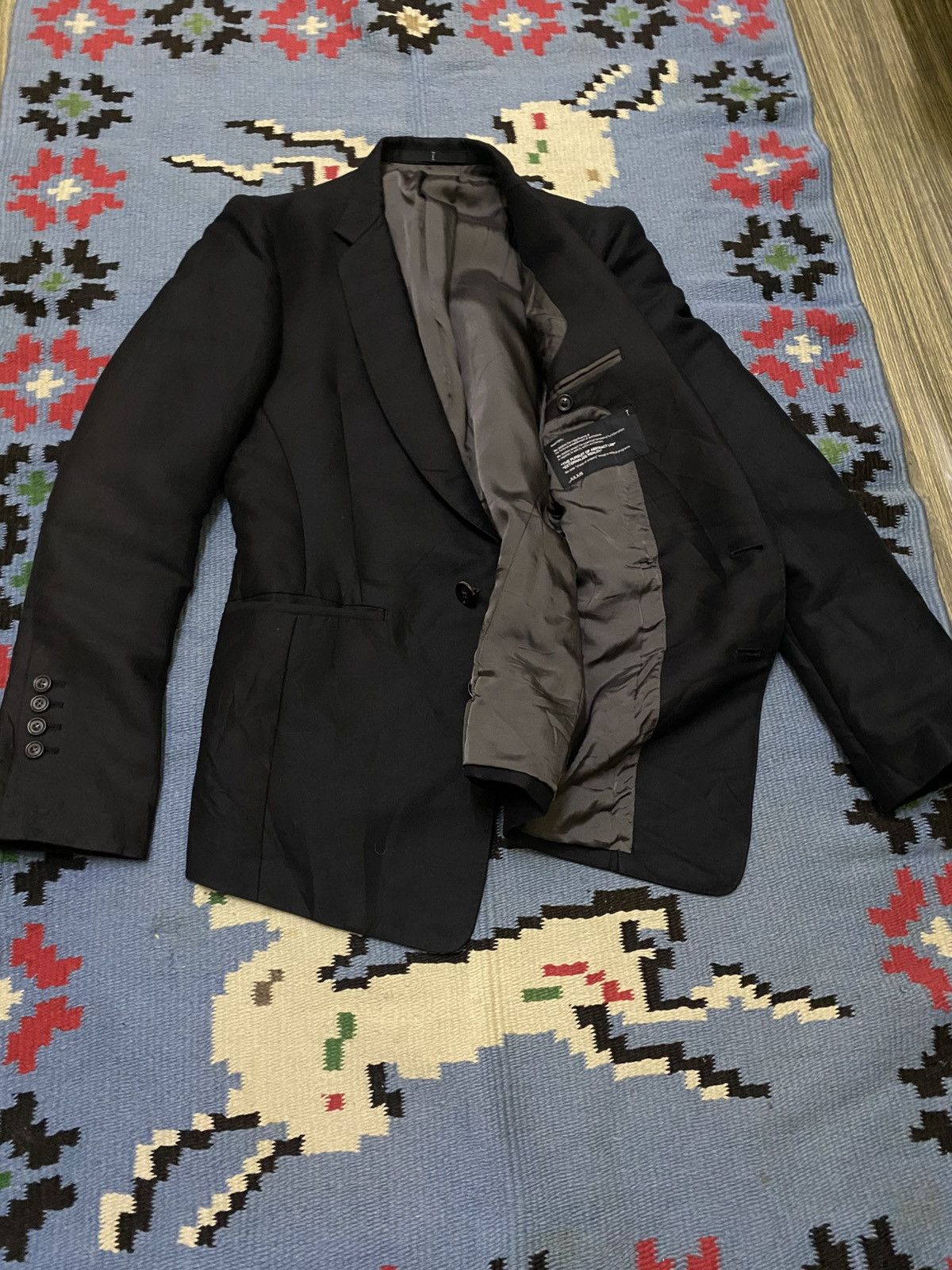 Julius Julius AW 07 'UNTITLED' Cotton Ramie Tailored BlazerJacket Size US S / EU 44-46 / 1 - 3 Thumbnail