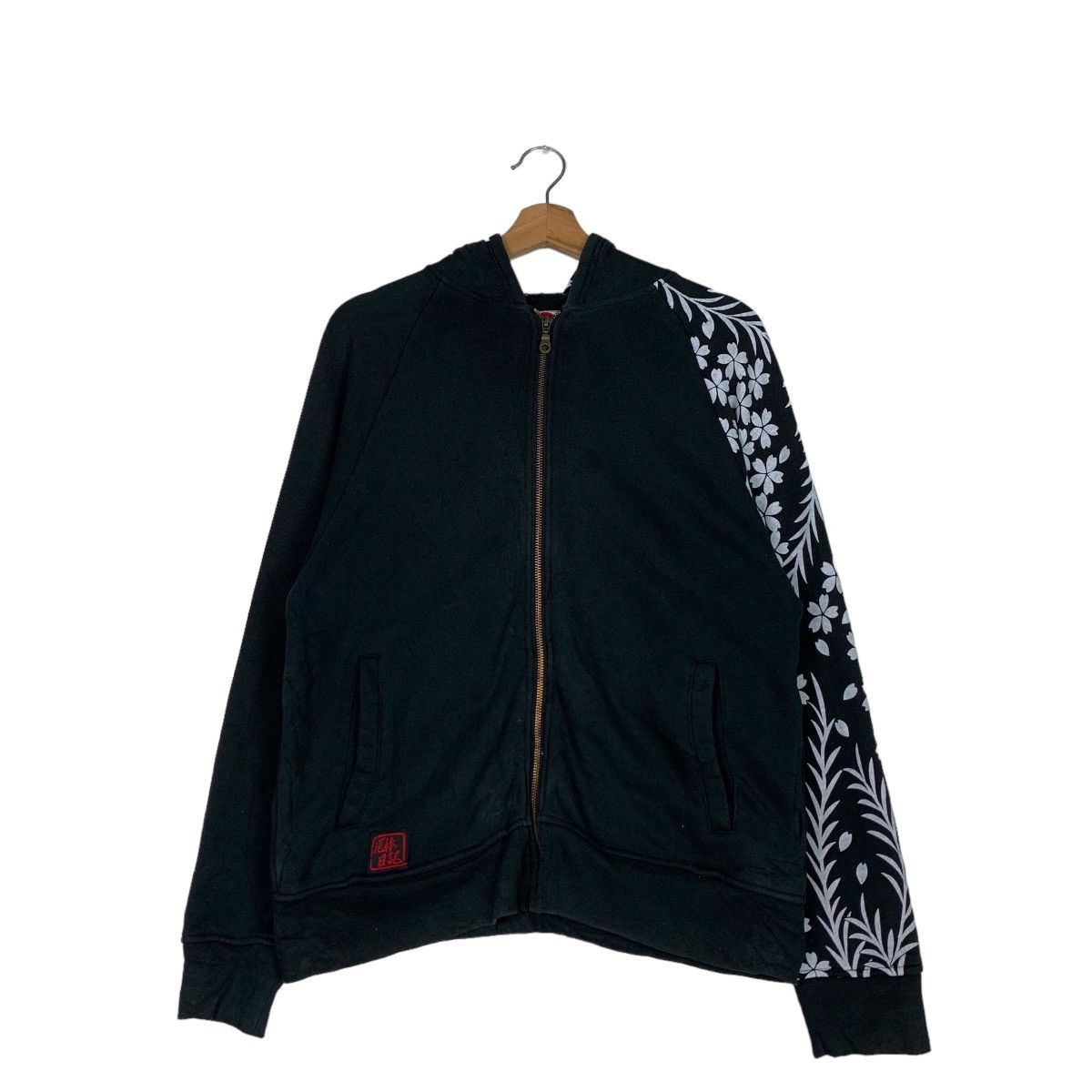 Japanese Brand Japanese Traditional Sakura on Sleeve Hoodies #0731-C33 Size US M / EU 48-50 / 2 - 1 Thumbnail