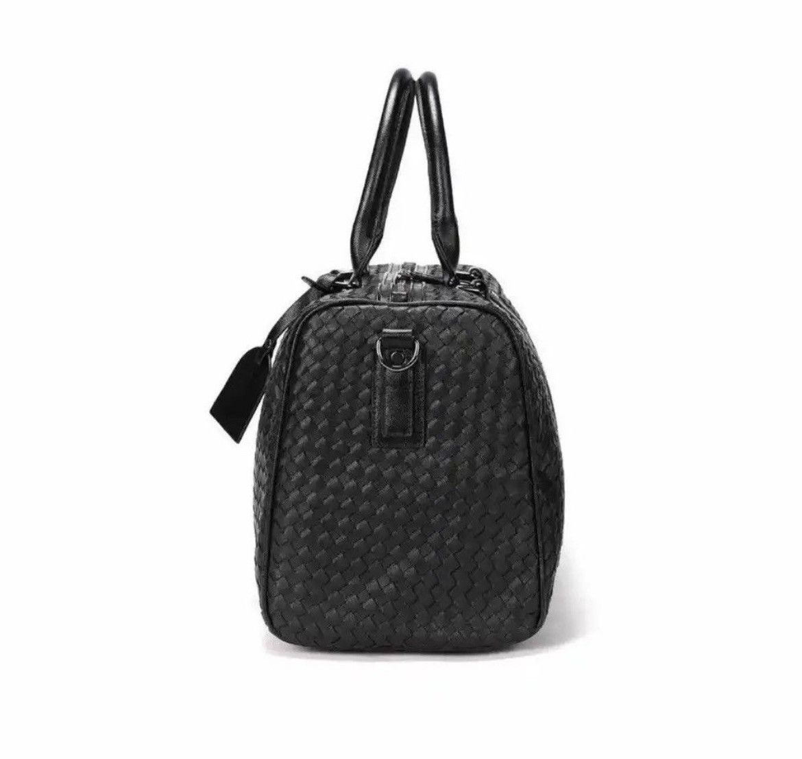 Japanese Brand × Vintage Outdoor retro woven travel duffle bag pu leather Size ONE SIZE - 4 Thumbnail