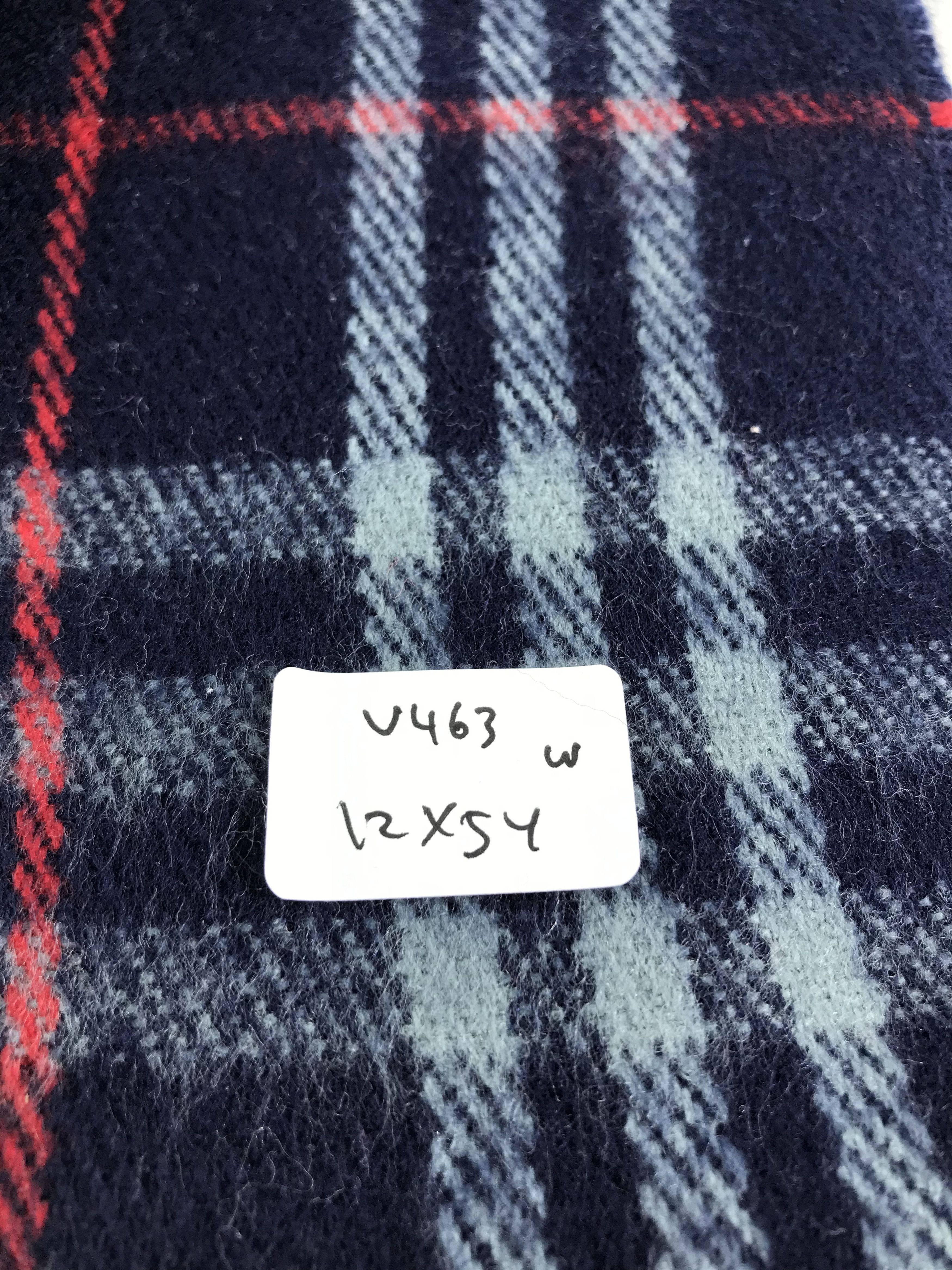 Burberry Burberrys Nova Check Blue Wool Scarf Muffler V463 Size ONE SIZE - 5 Thumbnail