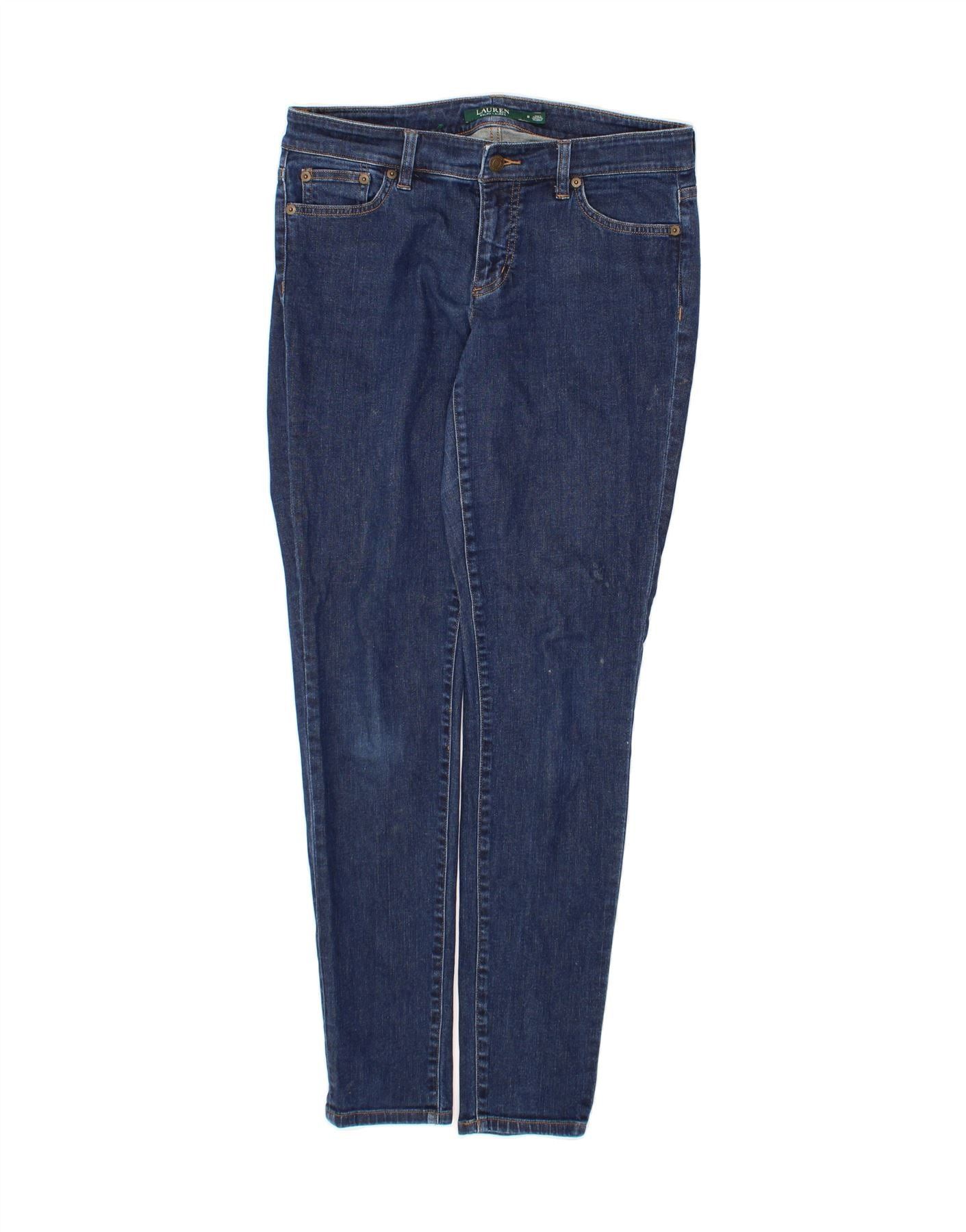 Ralph Lauren Womens Slim Jeans US 8 Medium W30 L32 Blue Cotton Size 42" / US 20 - 1 Thumbnail